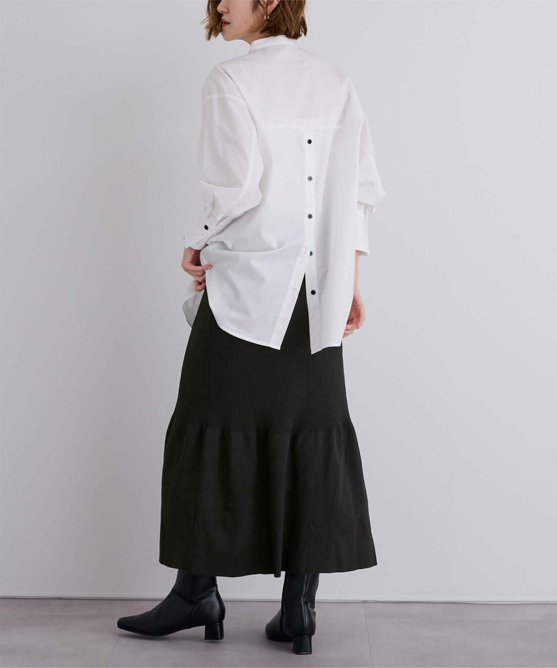 ur's「スポンディッシュティアードニットスカート」|スカート|