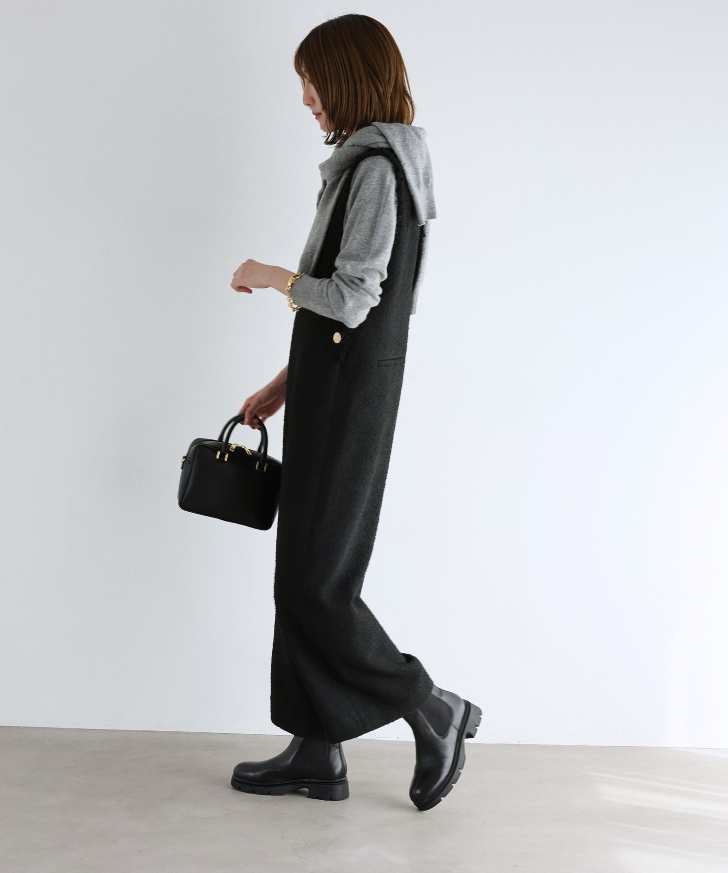 BABYLONE「ツイードフリンジオールインワン」|オールインワン|