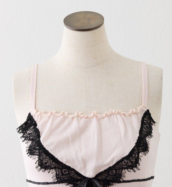  「レース付きニットビスチェ」|ニット・セーター|