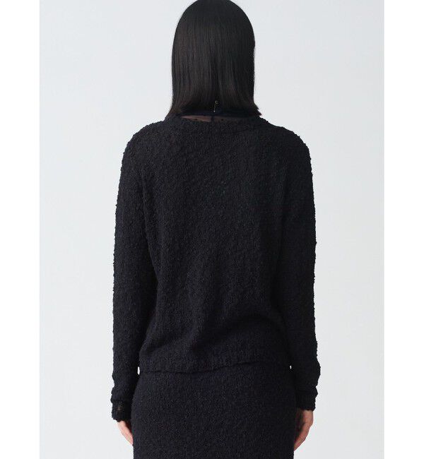 mizuiro ind「mizuiro ind スラブヤーンクルーネックプルオーバー」|ニット・セーター|