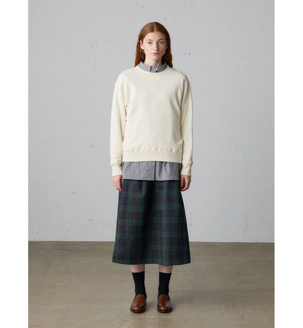 MidiUmi「MidiUmi チェックタックスカート」|スカート|