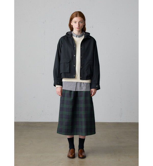 MidiUmi「MidiUmi チェックタックスカート」|スカート|