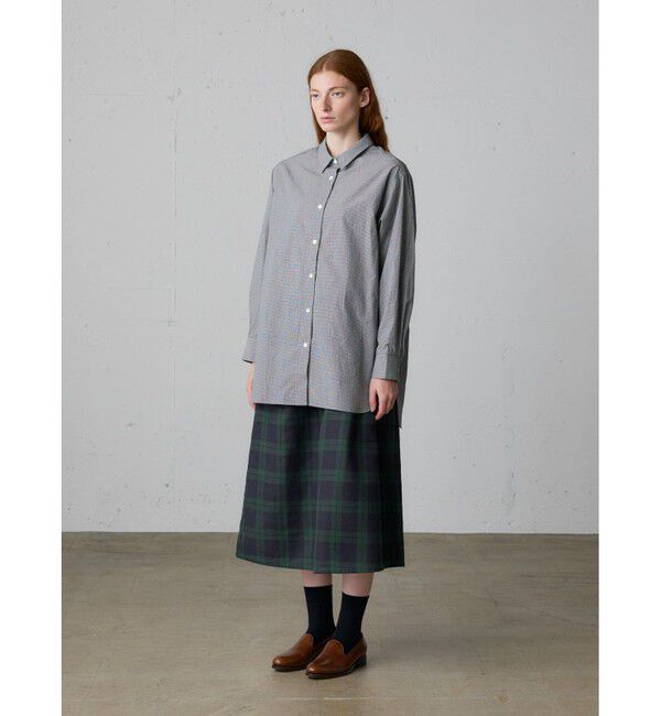 MidiUmi「MidiUmi チェックタックスカート」|スカート|