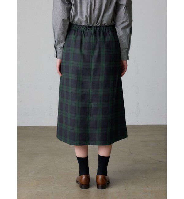 MidiUmi「MidiUmi チェックタックスカート」|スカート|