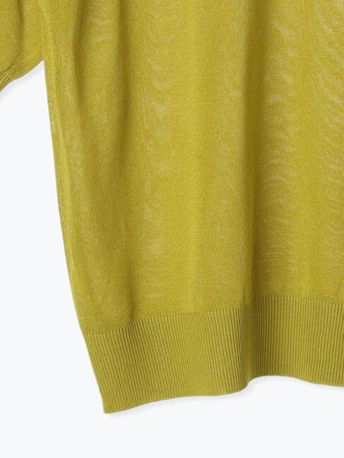 Lugnoncure「【接触冷感】クルーネックハーフスリーブニット」|ニット・セーター|