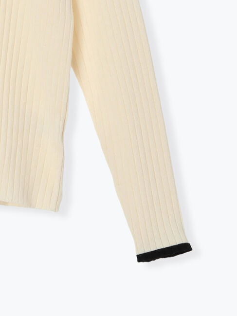 Lugnoncure「配色ハイネックリブニット」|ニット・セーター|