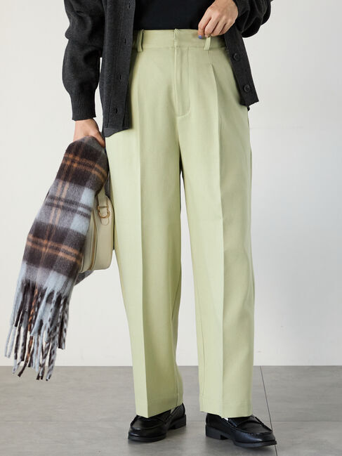 Lugnoncure「ウエストタックセンタープレスワイドパンツ」|その他|