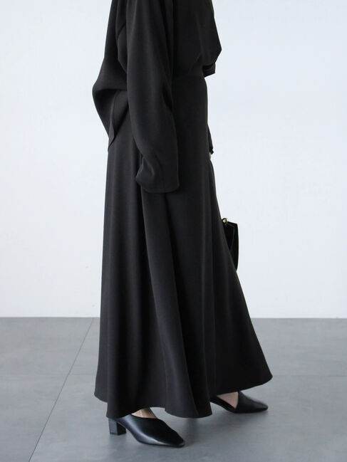 sm2rhythm「【セレモニーアイテム】ジョーゼットスカート(セットアップ可)」|スカート|ブラック