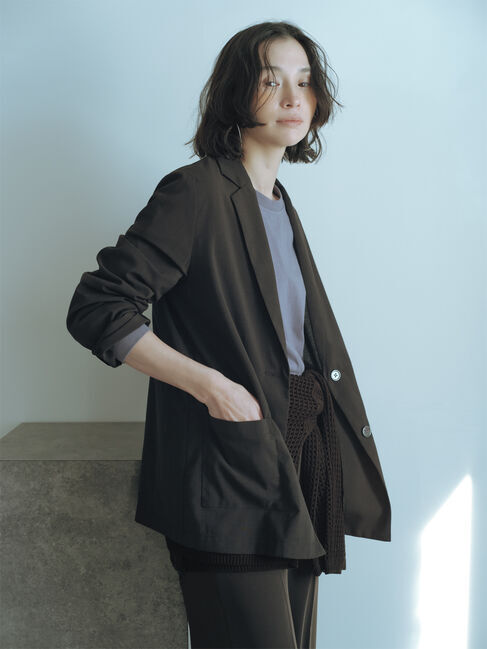 sm2rhythm「リネン混ジャケット(セットアップ可)」|その他|ブラック