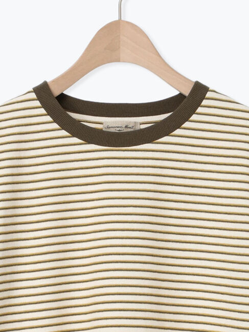 Samansa Mos2「カス残しマルチボーダーTシャツ」|Tシャツ・カットソー|