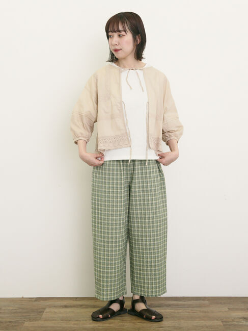 Samansa Mos2「パッチワークレースブラウス」|シャツ・ブラウス|