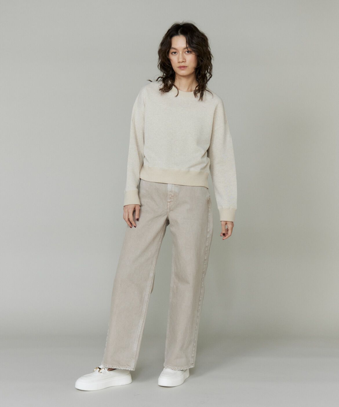 INED「ラメ裏毛プルオーバー《YVON》」|スウェット・ジャージ|