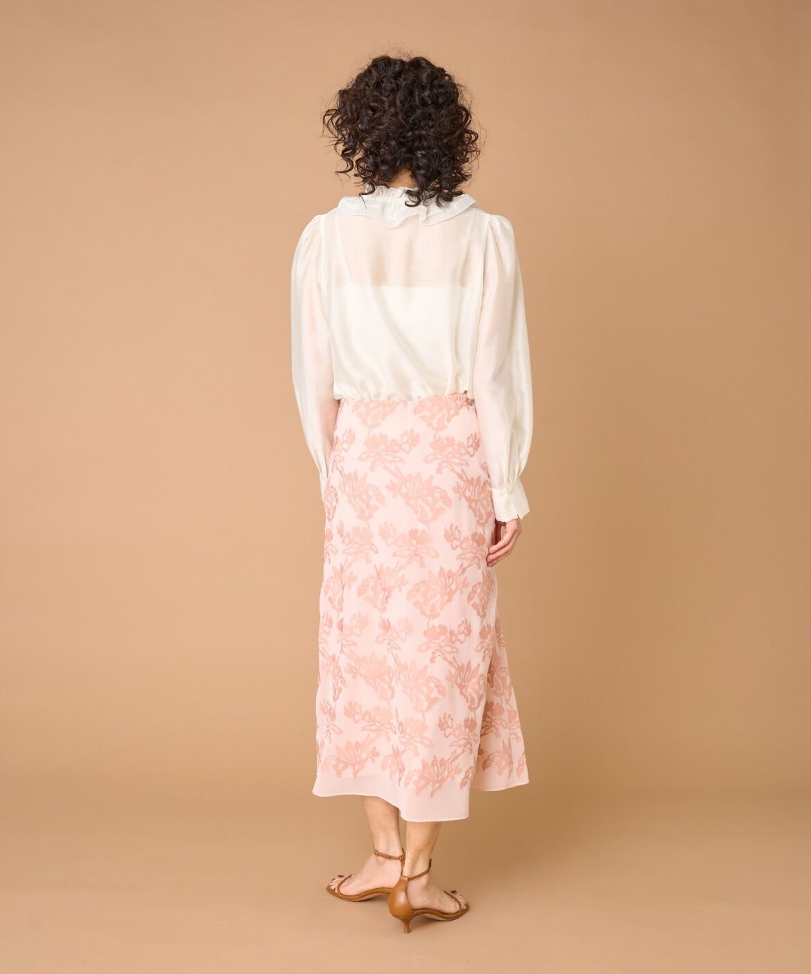 la veille by SUPERIOR CLOSET「シフォン刺繍スカート　」|スカート|