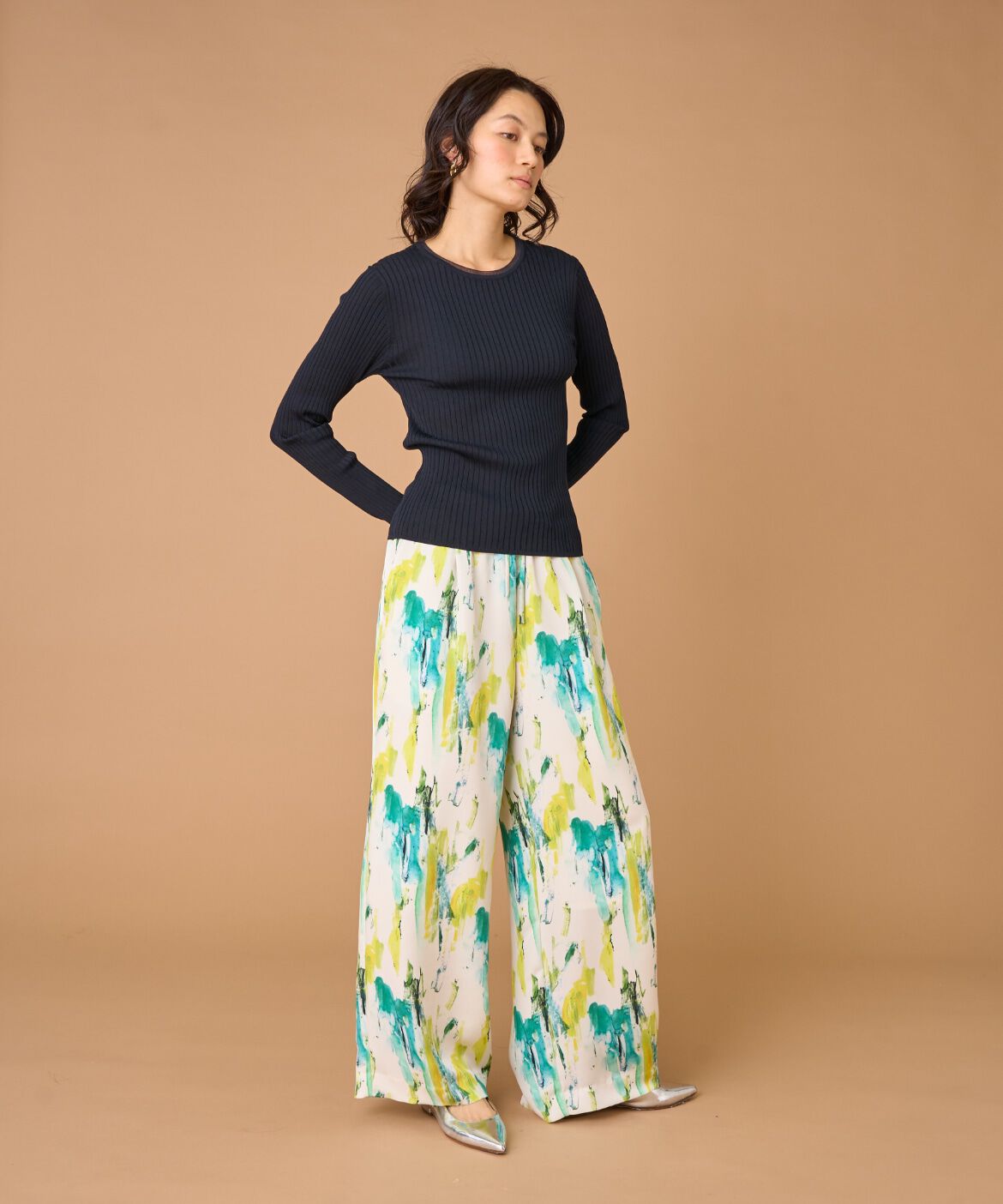 INED「プリントワイドパンツ」|その他|