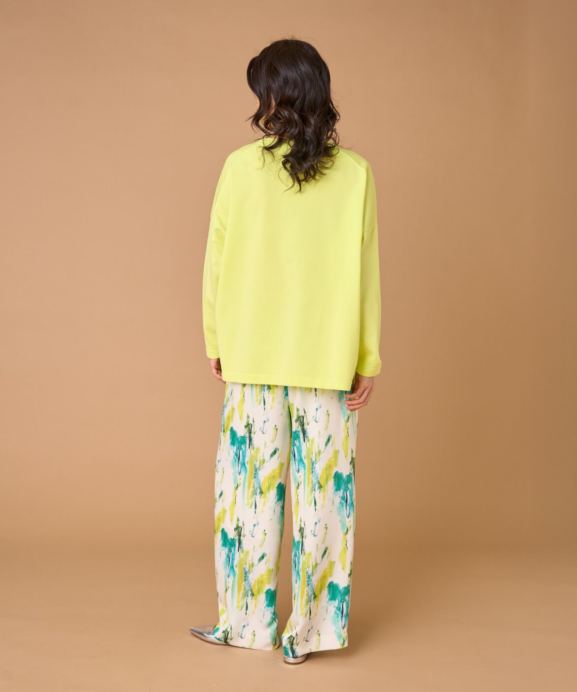 INED「《大きいサイズ》プリントワイドパンツ」|その他|