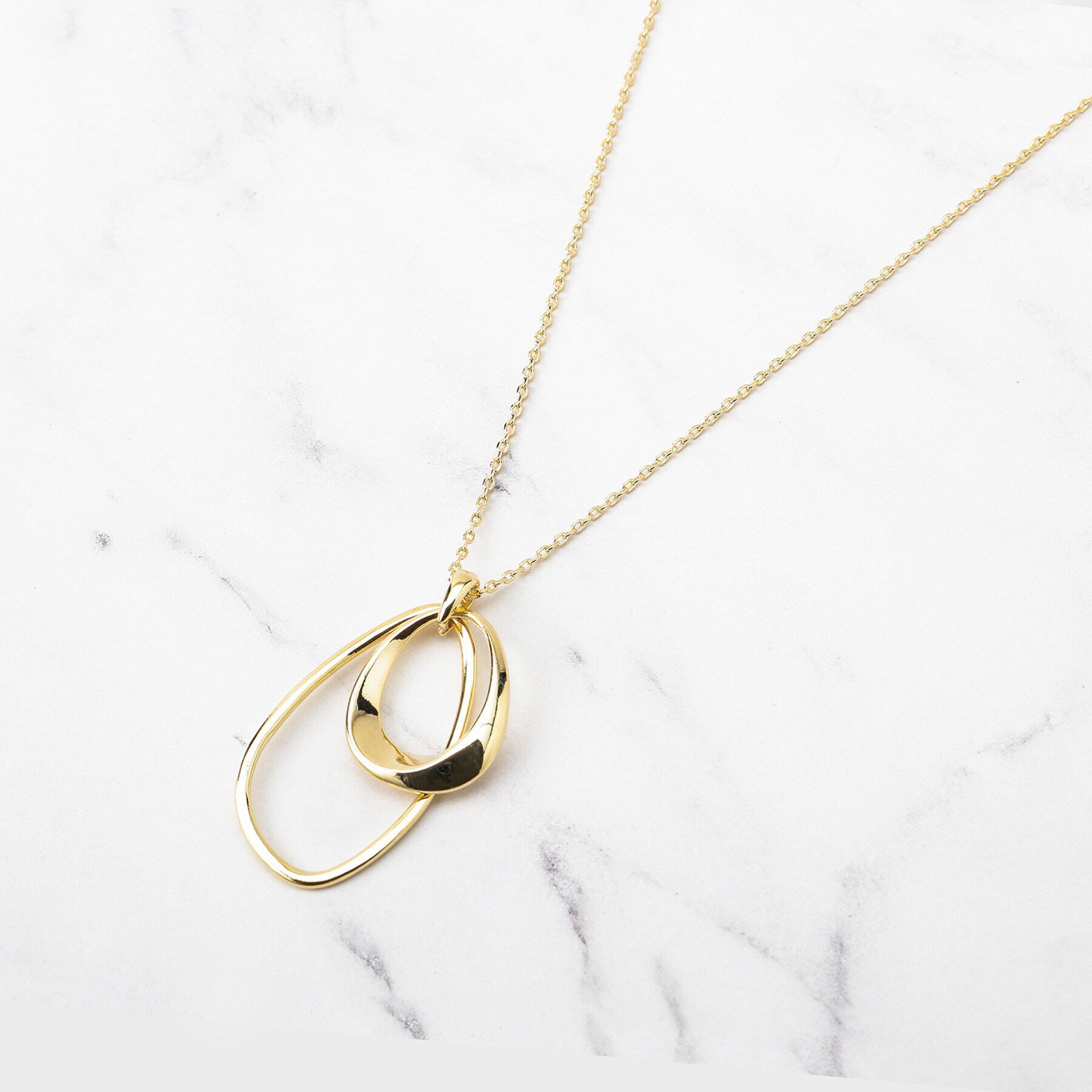 UNTITLED「ライトダブルリングネックレス」|ネックレス|