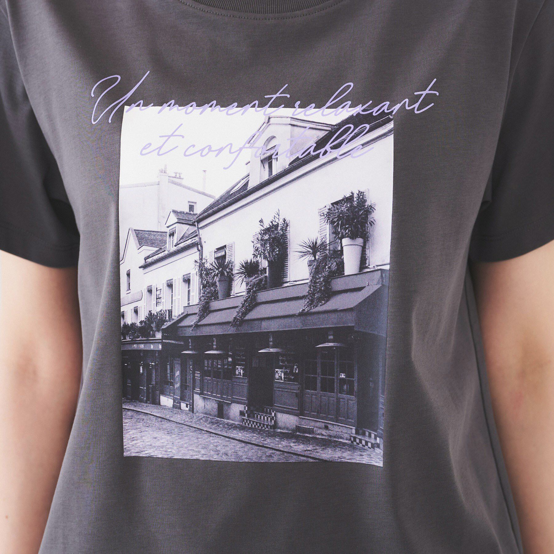 UNTITLED「【洗える/ロゴ】プリントジャージTシャツ」|Tシャツ・カットソー|