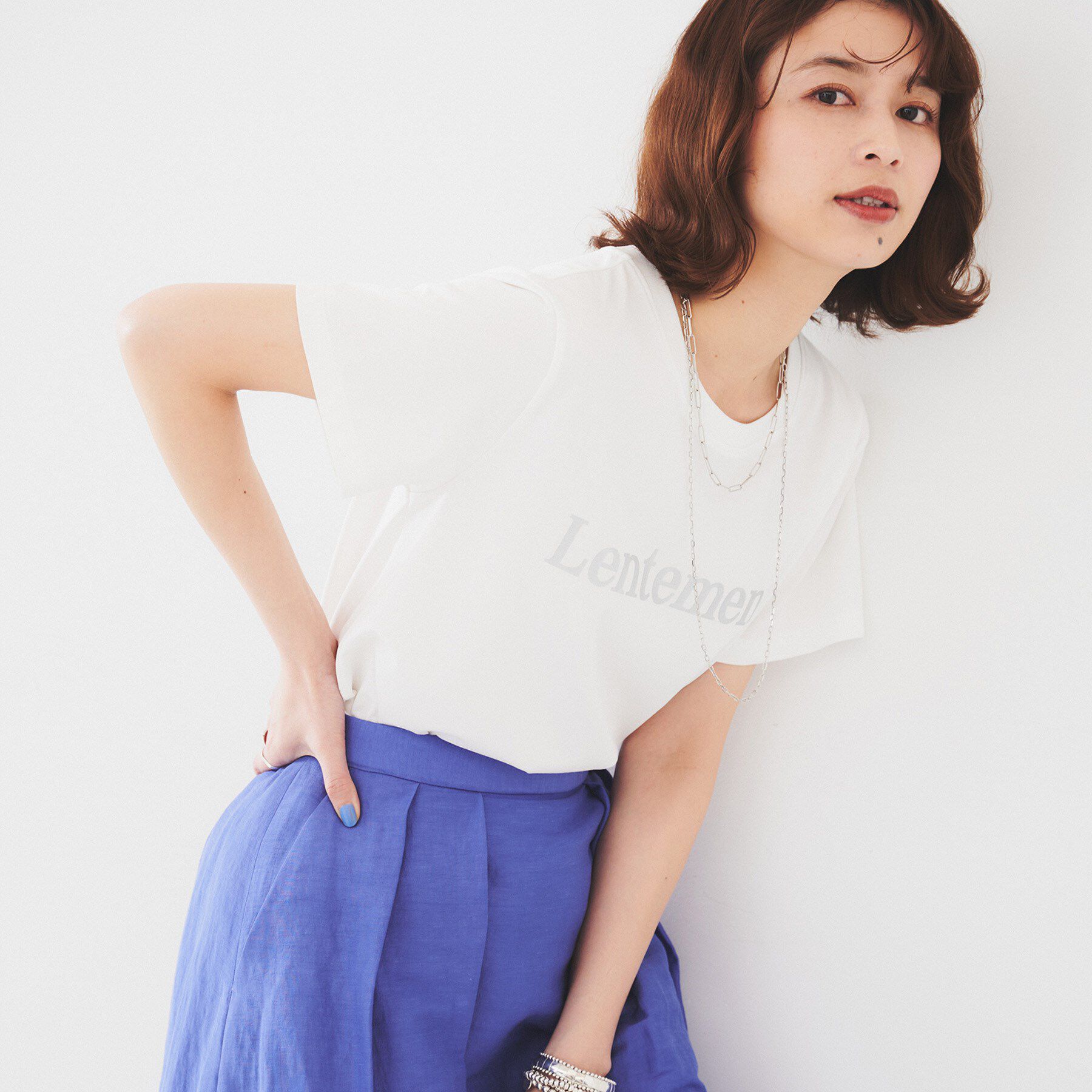 UNTITLED「【洗える/ロゴ】プリントジャージTシャツ」|Tシャツ・カットソー|