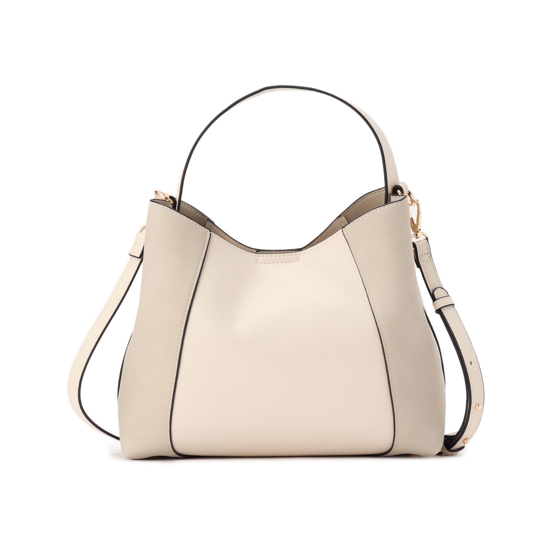 COUP DE CHANCE「【2WAY】フェイクスエードコンビ ワンハンドルバッグ」|ショルダー・メッセンジャー|ナチュラル(050)