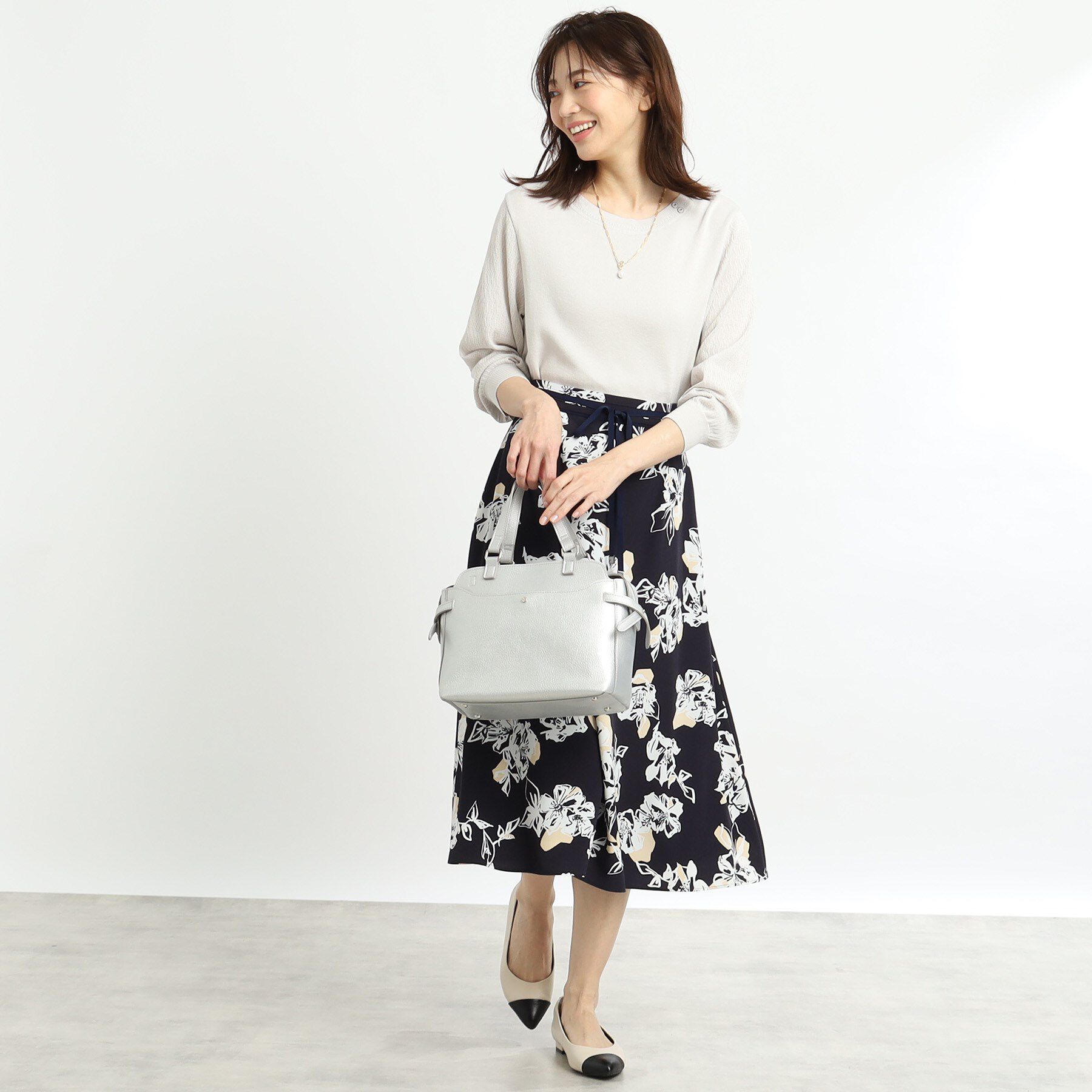 Reflect「【WEB先行カラーあり／洗える】パフスリーブニット」|ニット・セーター|