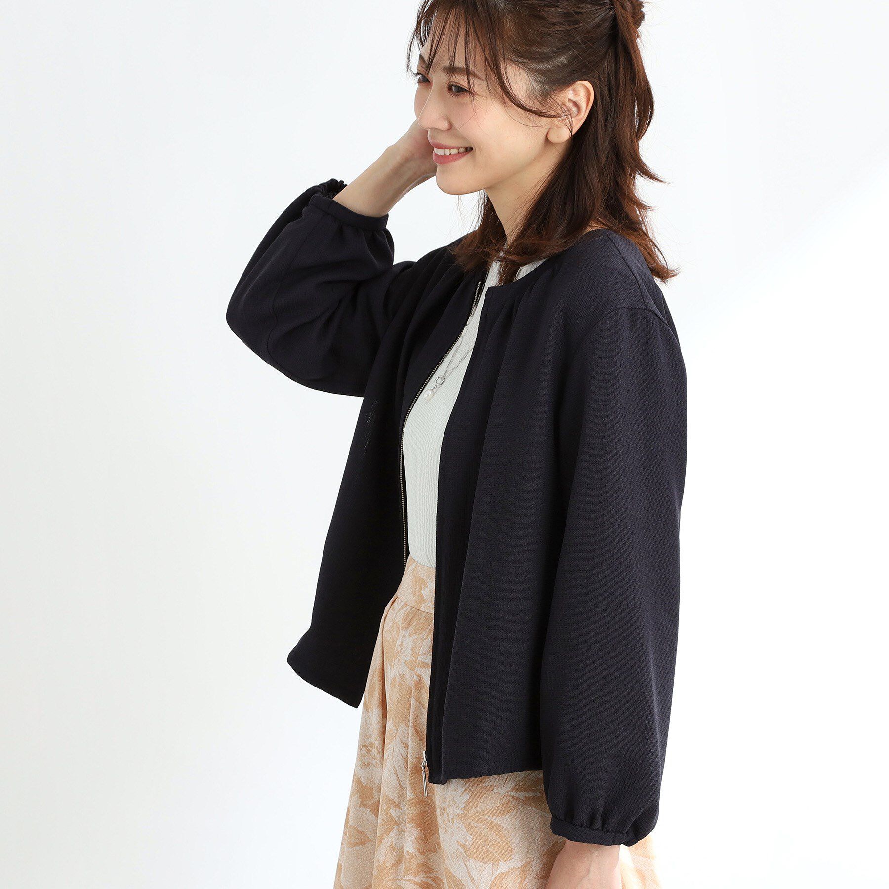 Reflect「【夏SALE／手洗い可】ジップアップメッシュブルゾン」|ブルゾン・スタジャン|