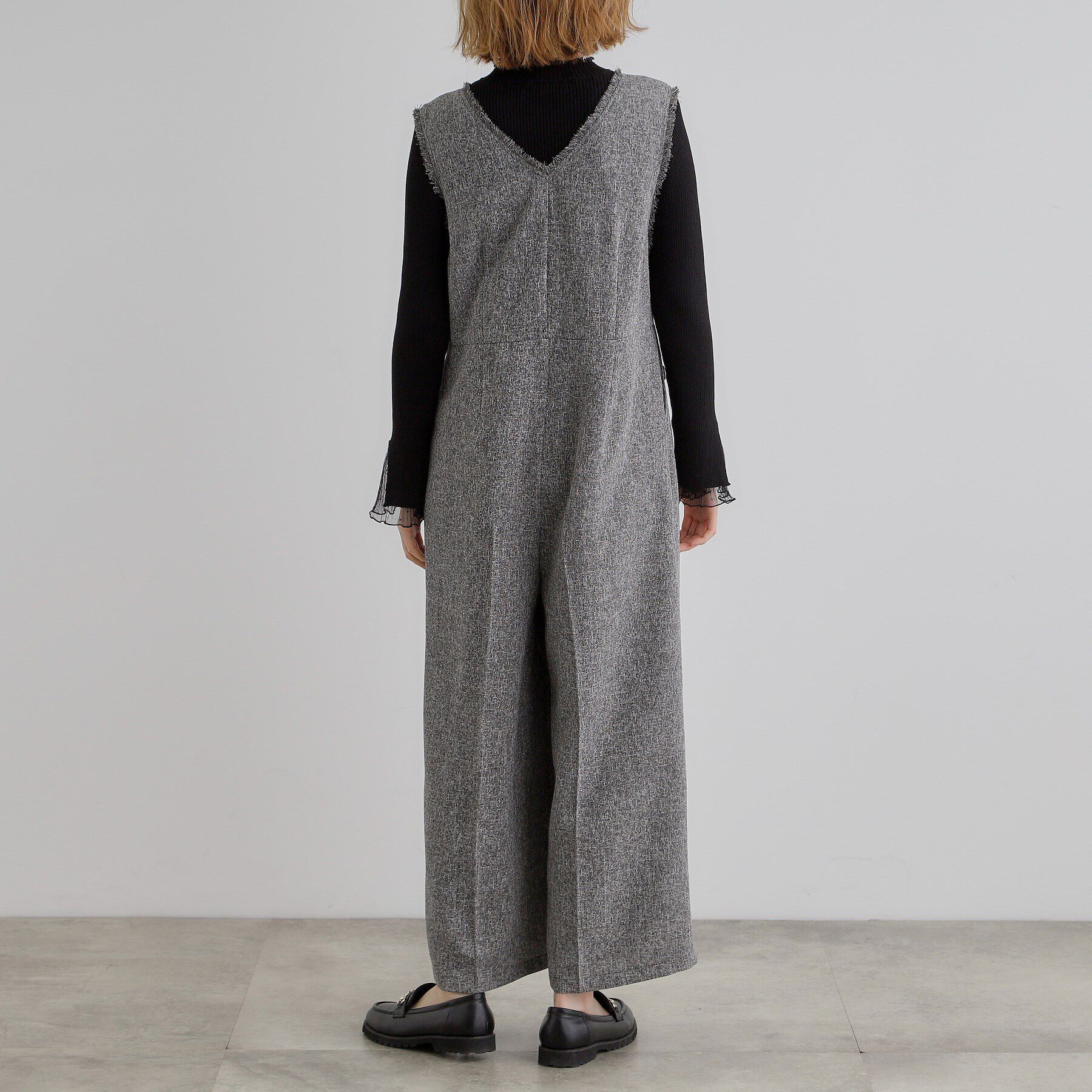 grove「ツイードサロペット」|オールインワン|