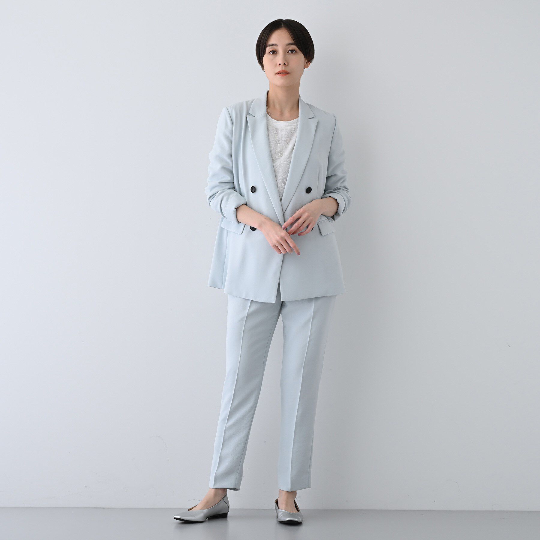 INDIVI「【トレンド／華やか】フリンジカットジャカードトップス」|シャツ・ブラウス|