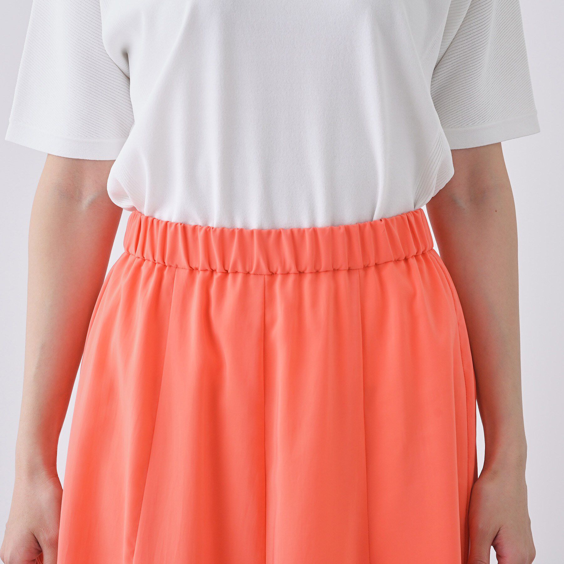 INDIVI「【通気性◎撥水／接触冷感／UVケア】ナローフレアスカート」|スカート|