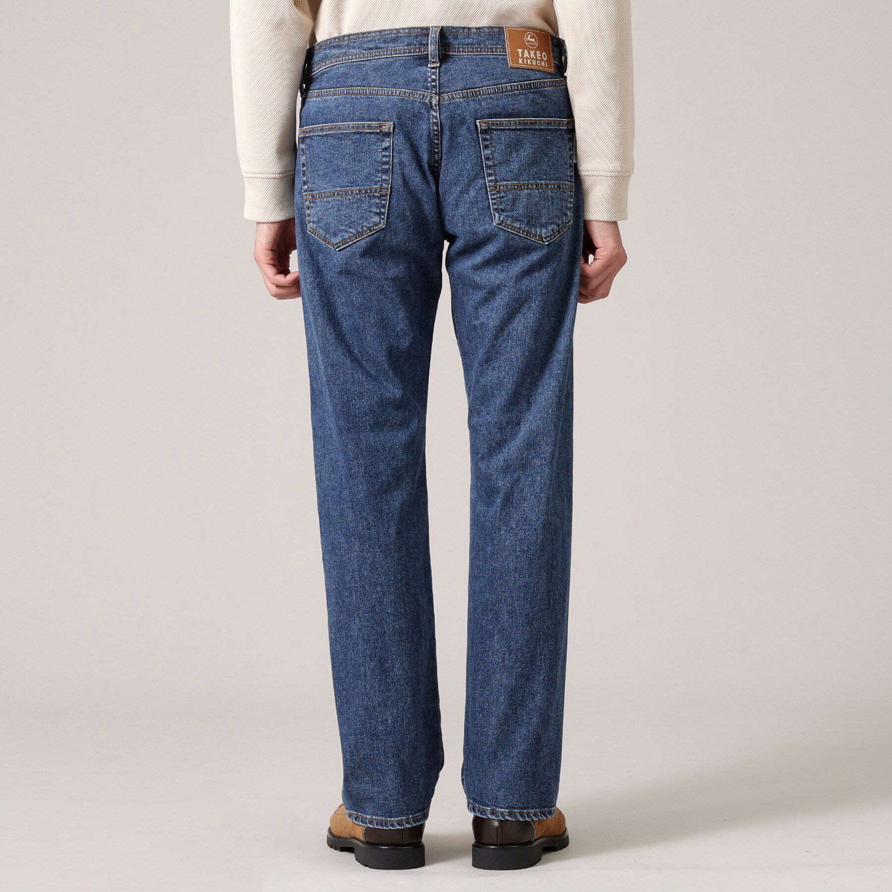 TAKEO KIKUCHI「【モンスターストレッチ】日本製 ウォッシュド デニムパンツ」|デニム|