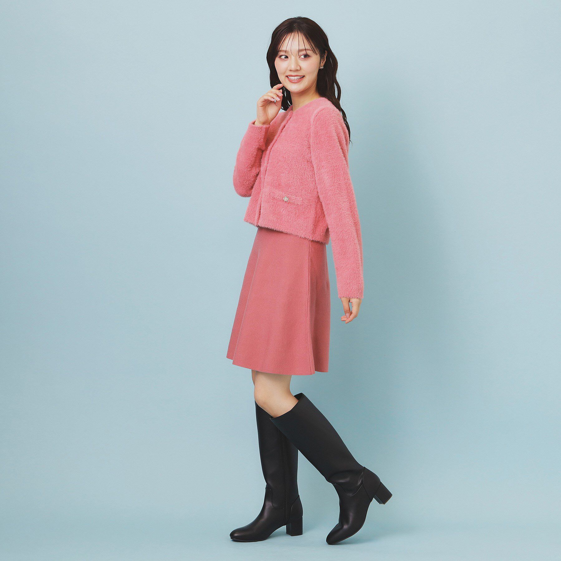 index「フレアミニニットスカート【洗濯機OK】」|スカート|