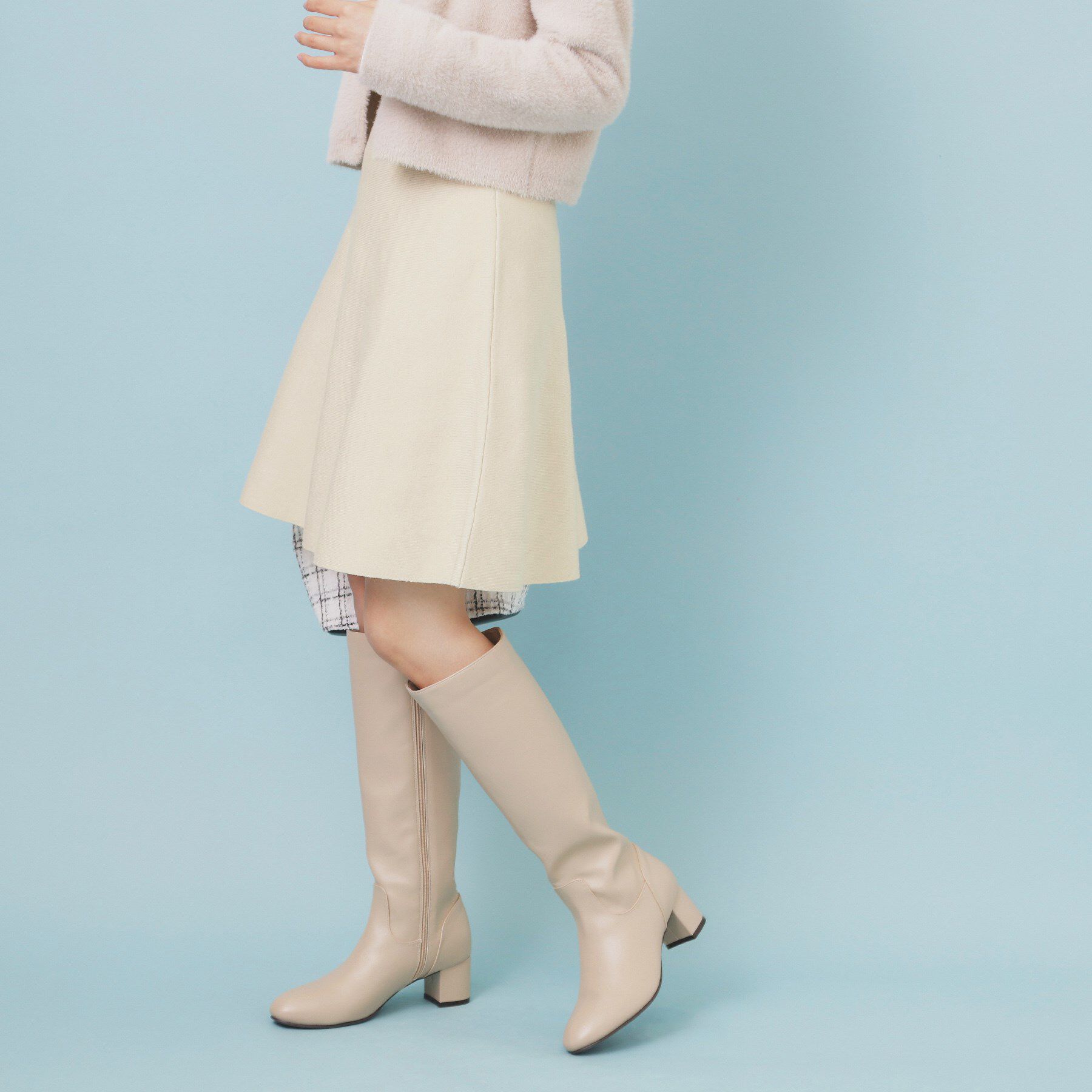 index「フレアミニニットスカート【洗濯機OK】」|スカート|