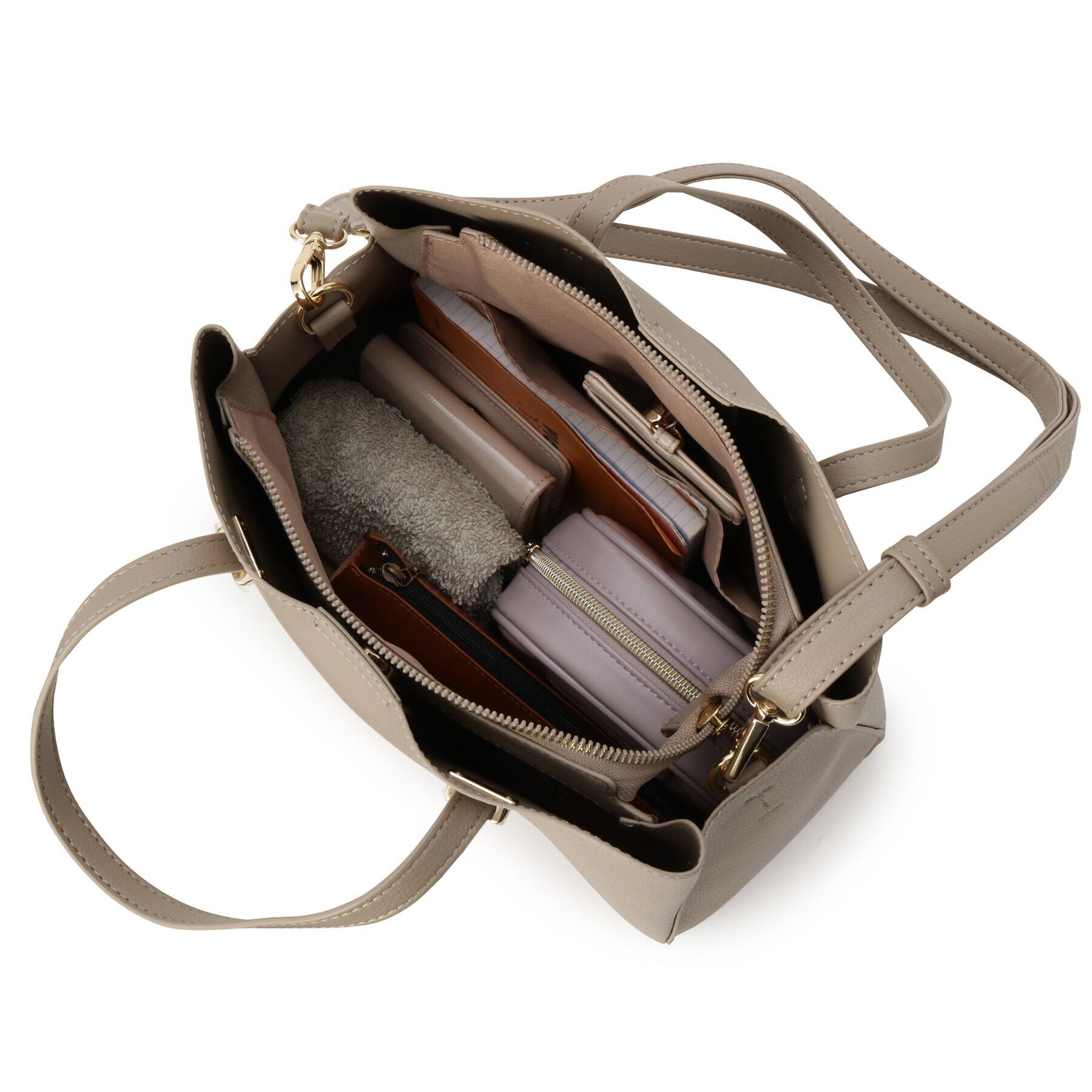 OPAQUE.CLIP「【2WAY】フロントバースクエアデザインミドルバッグ」|ハンドバッグ|