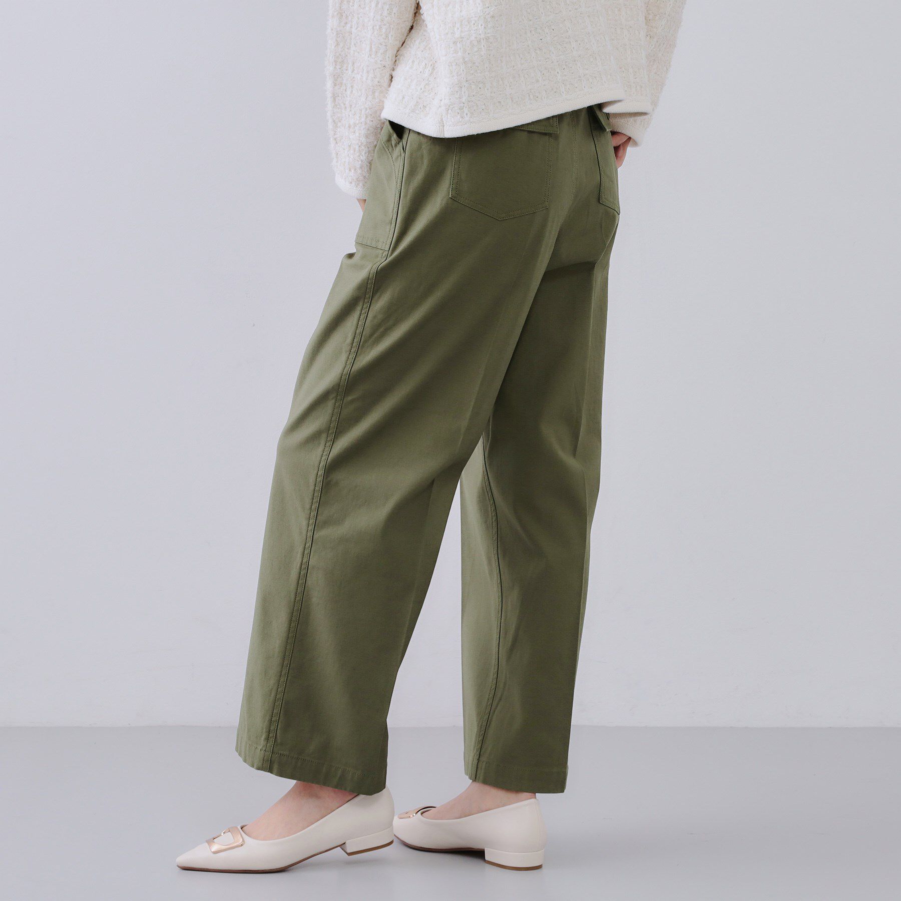 OPAQUE.CLIP「《S-LLサイズ》ストレッチベイカーワイドパンツ【洗濯機洗い可】」|その他|