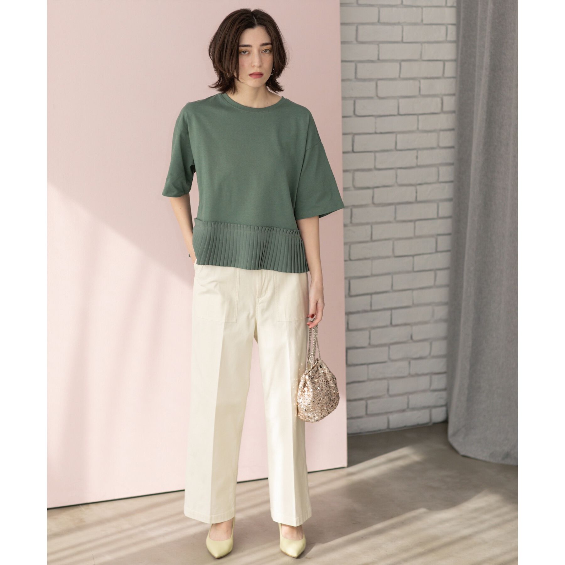 OPAQUE.CLIP「《S-LLサイズ》ストレッチベイカーワイドパンツ【洗濯機洗い可】」|その他|