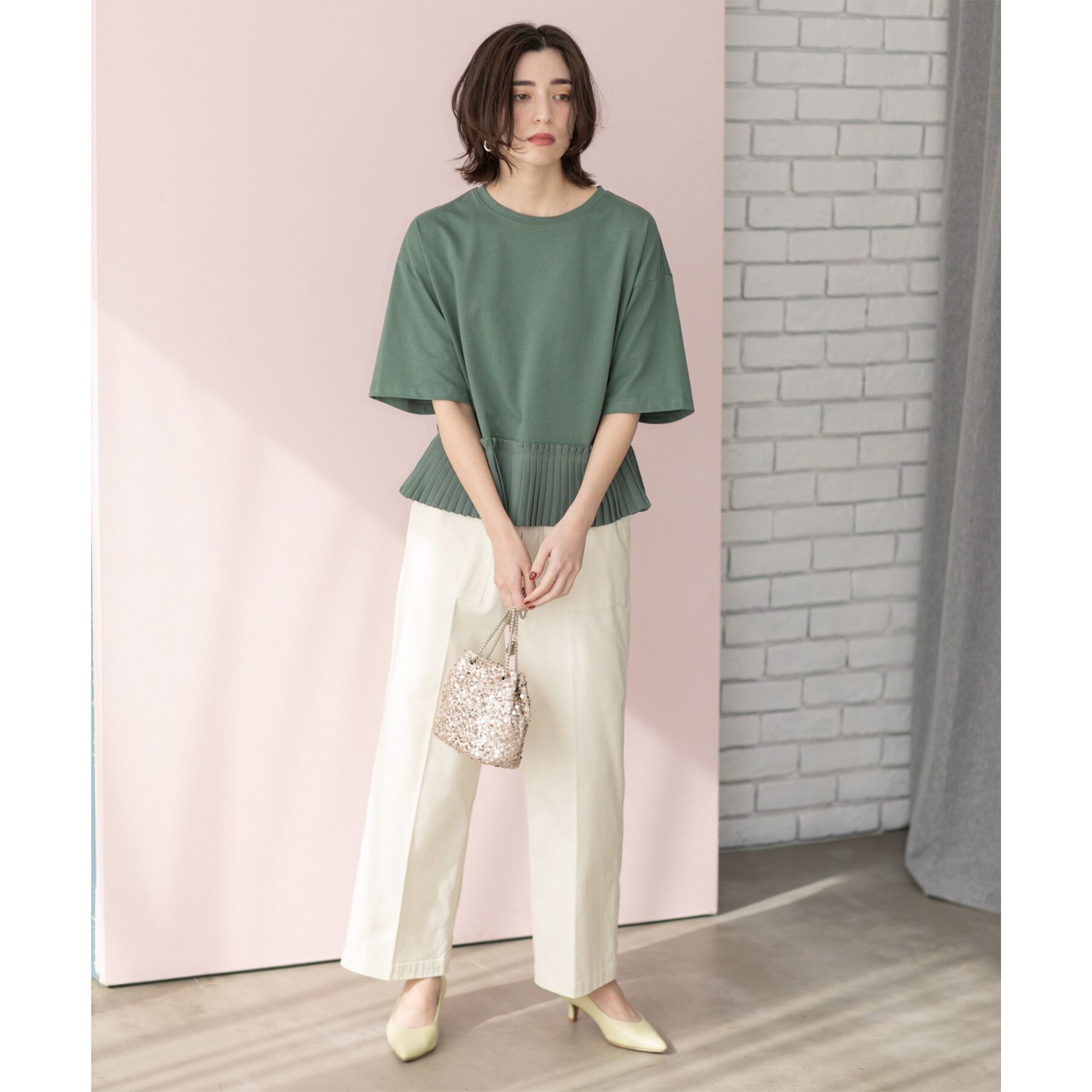 OPAQUE.CLIP「《S-LLサイズ》ストレッチベイカーワイドパンツ【洗濯機洗い可】」|その他|