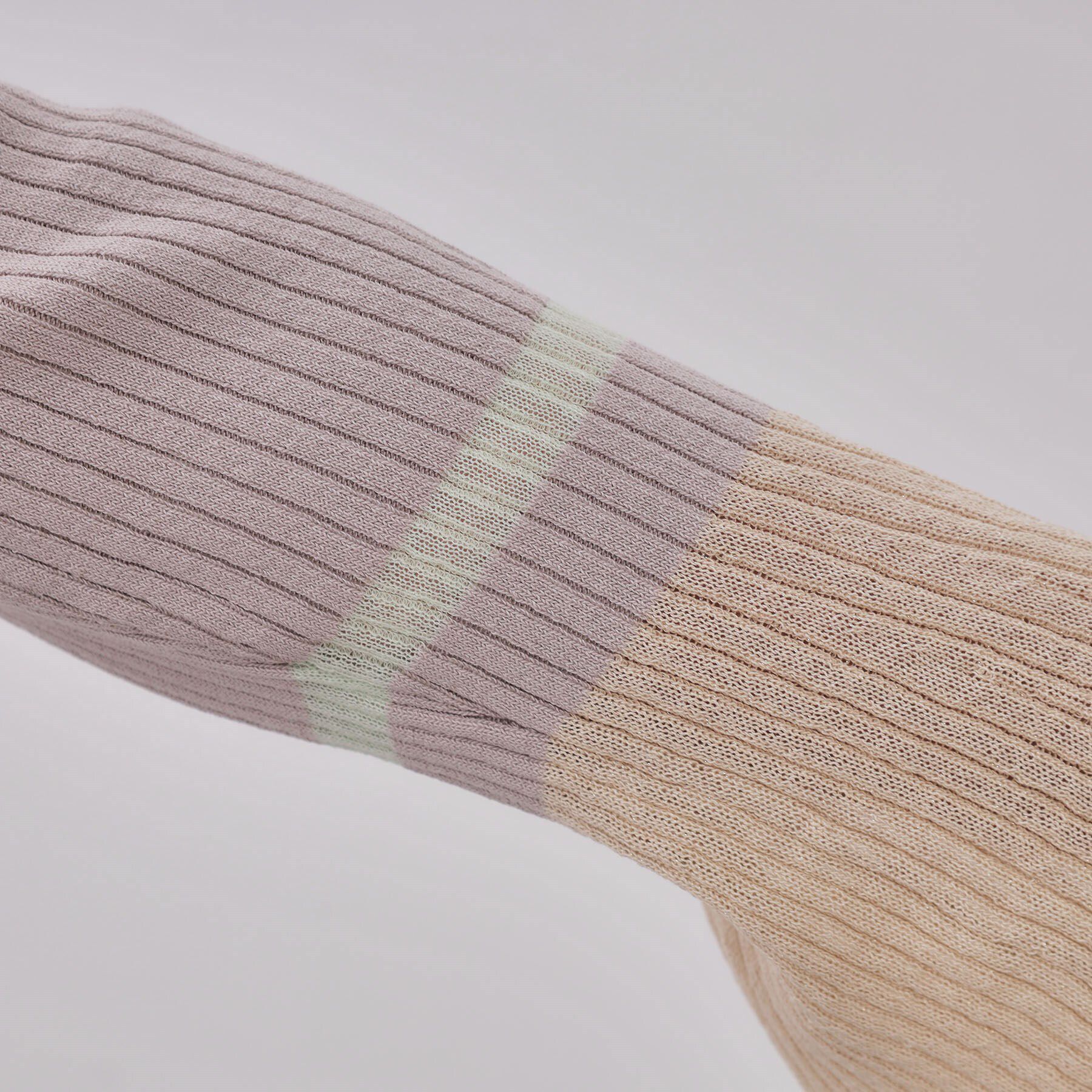 OPAQUE.CLIP「配色フレアスリーブワイドリブニット【洗濯機洗い可】」|ニット・セーター|