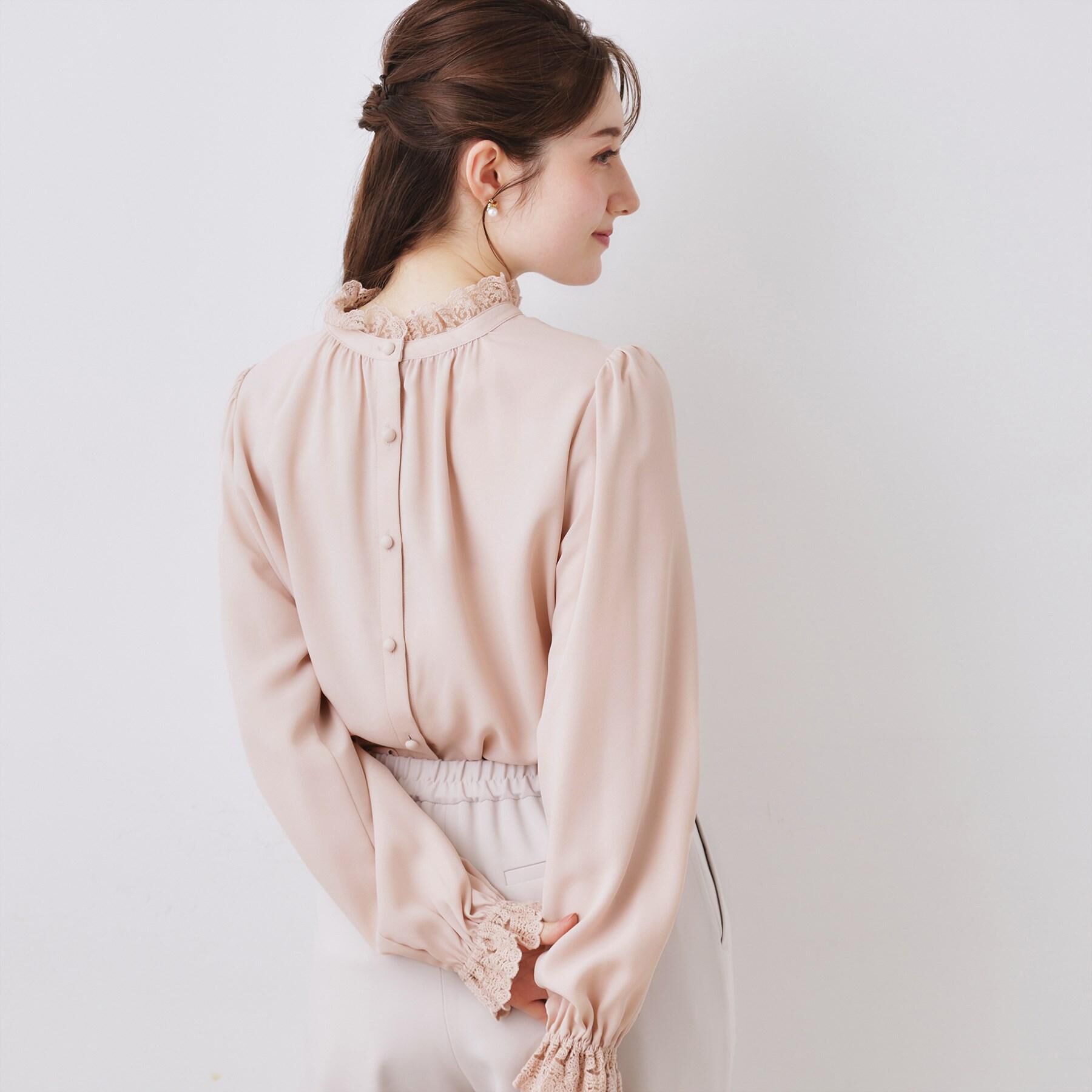Couture broach「【2WAY・ハレの日・通勤】エンブロレースブラウス」|シャツ・ブラウス|