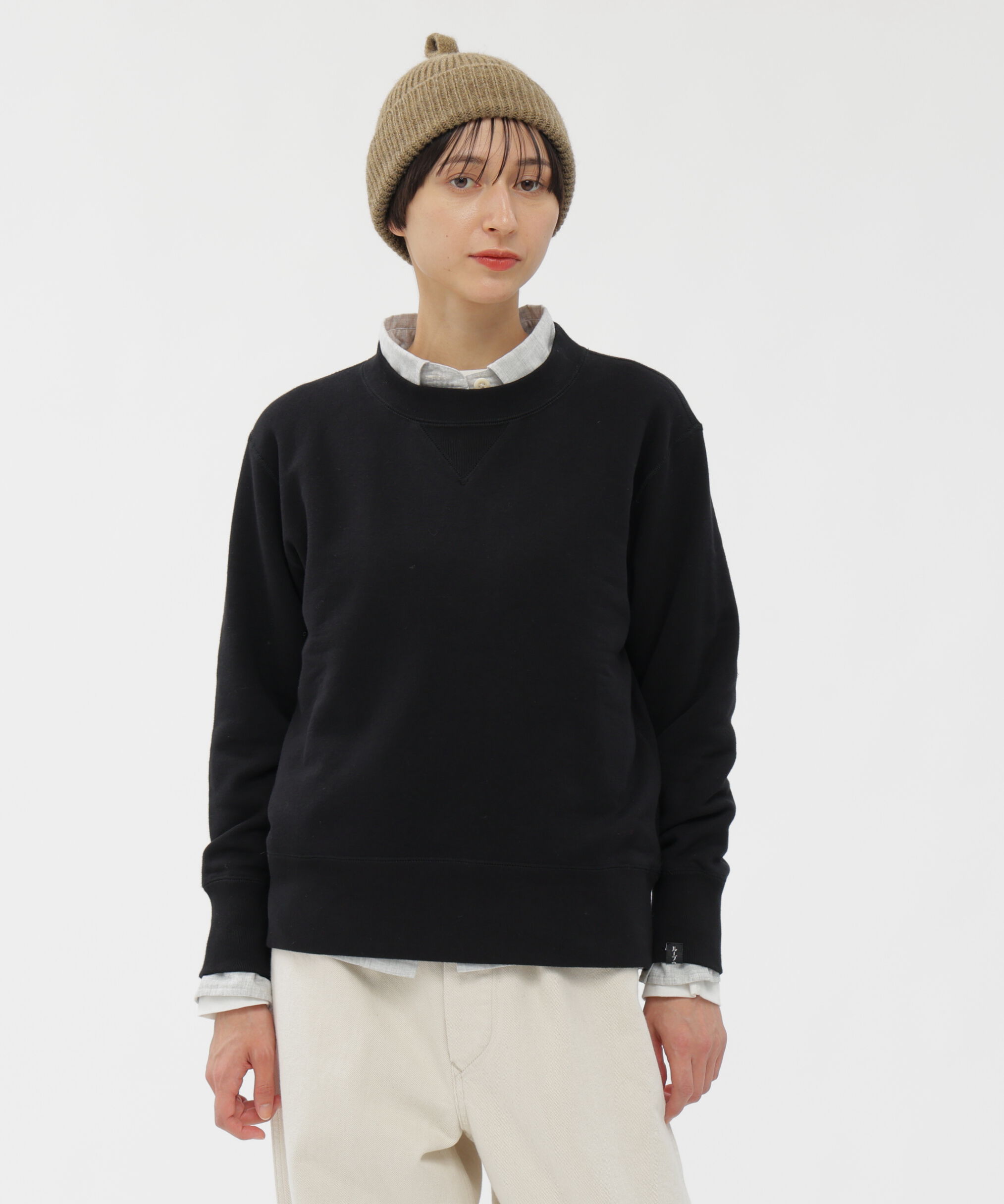 MHL.「LIGHT LOOPBACK COTTON TOP」|Tシャツ・カットソー|BLACK