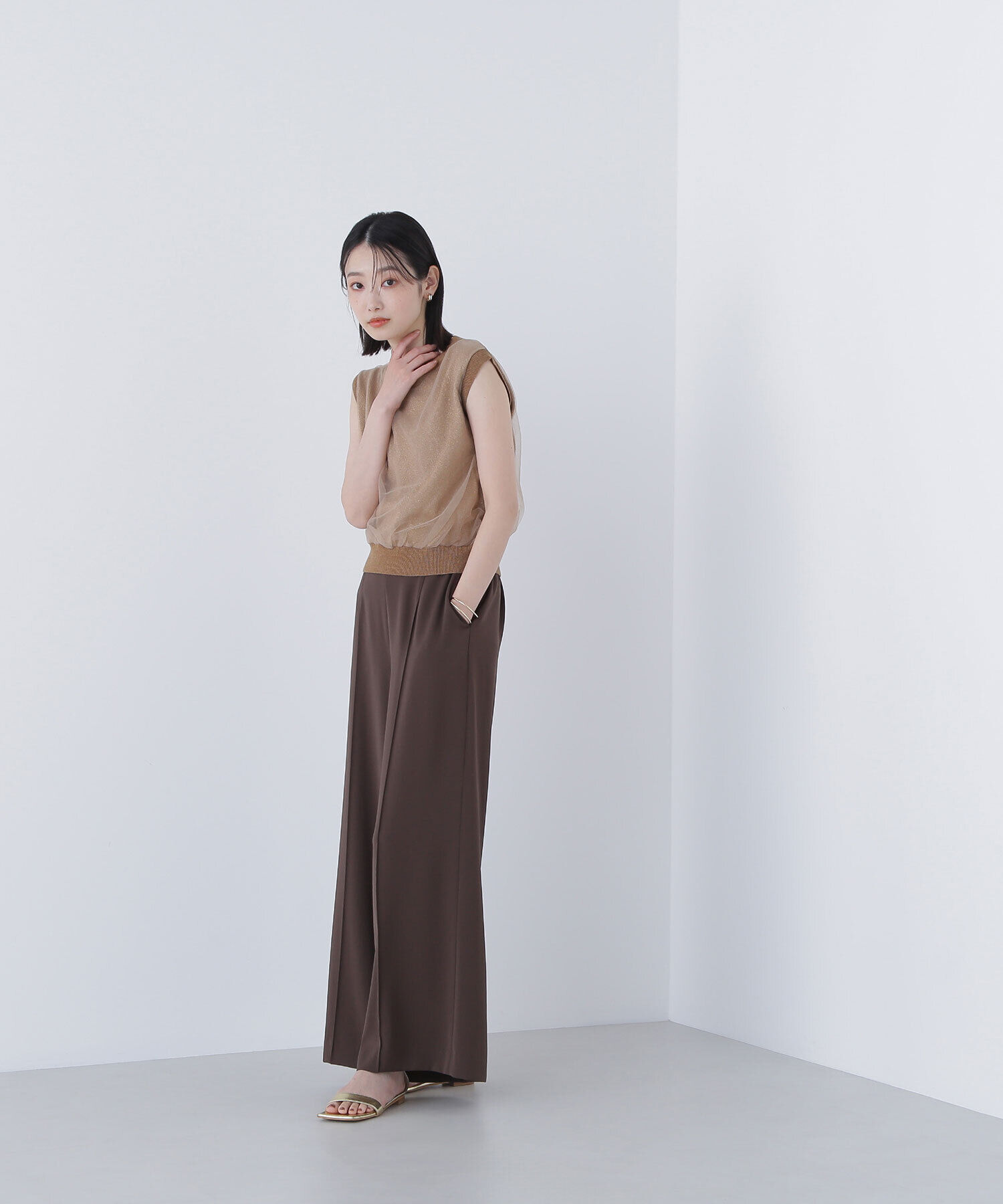  「チュールレイヤードニット」|ニット・セーター|