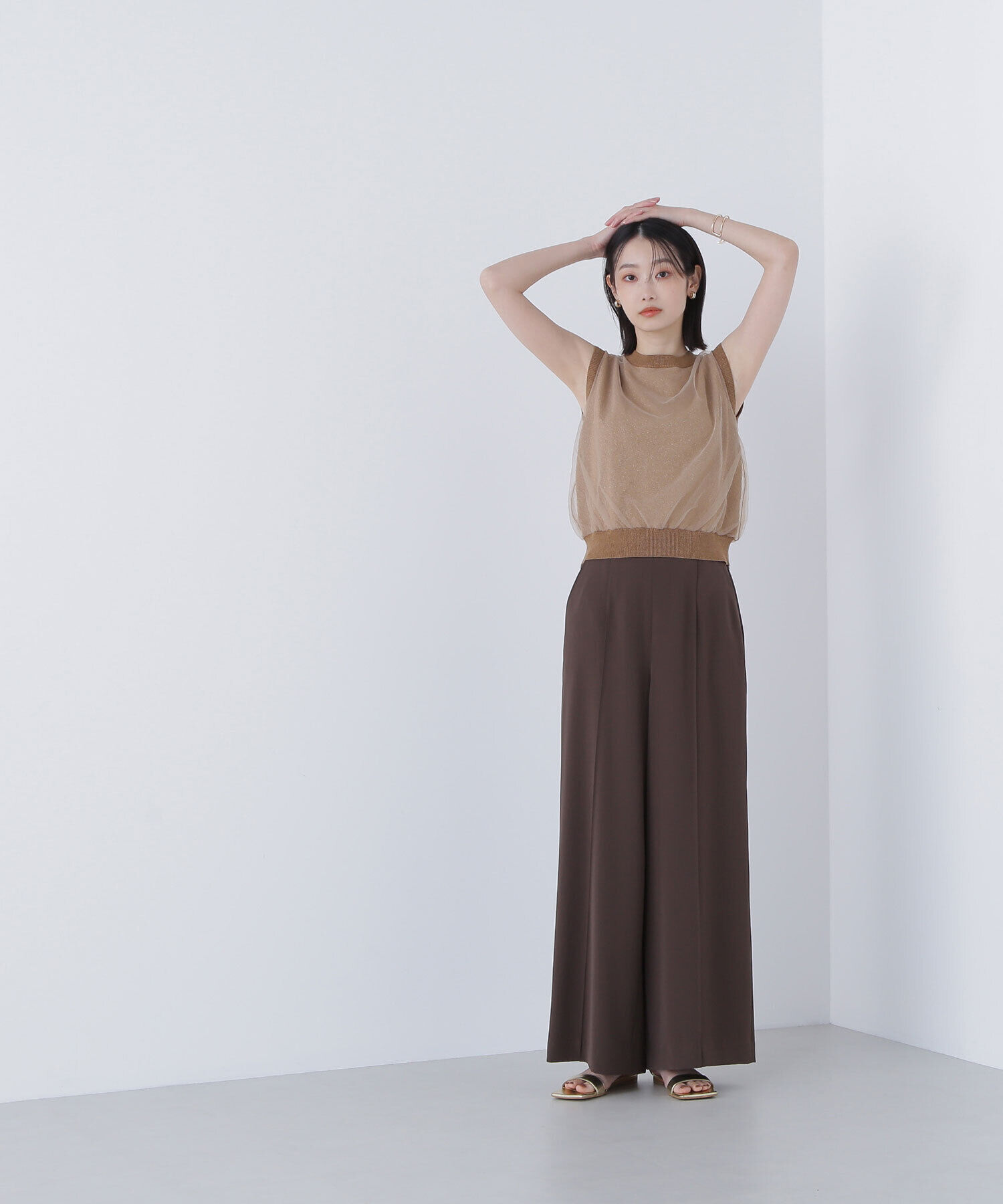  「チュールレイヤードニット」|ニット・セーター|