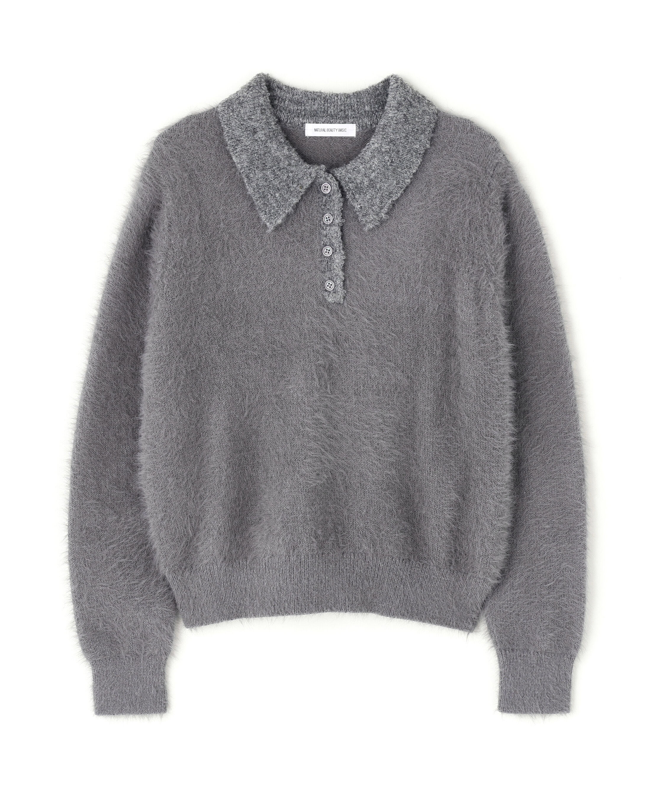  「シャギーポロニット」|ニット・セーター|