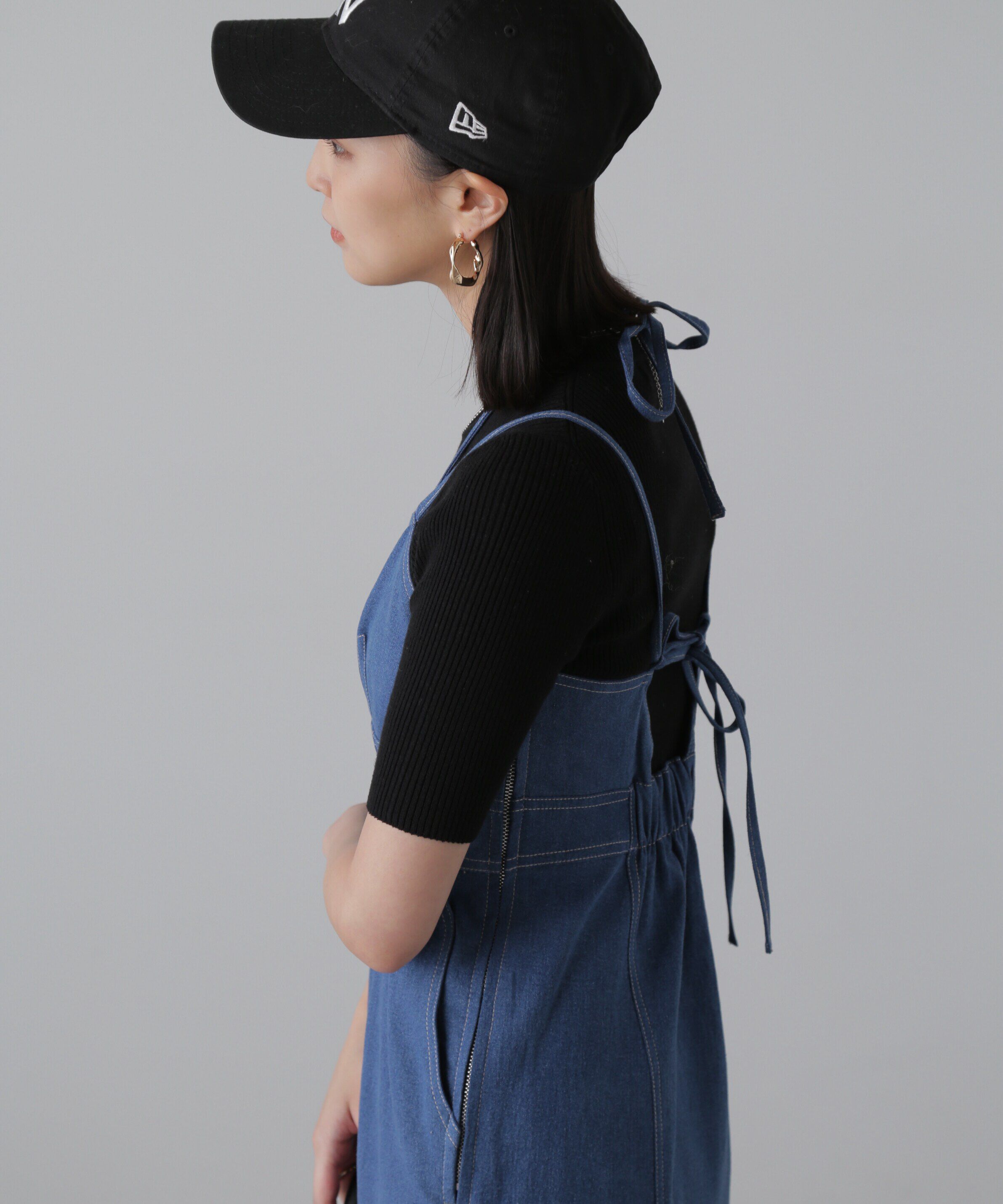  「ライトオンスデニムマーメイドキャミワンピース」|ワンピース|