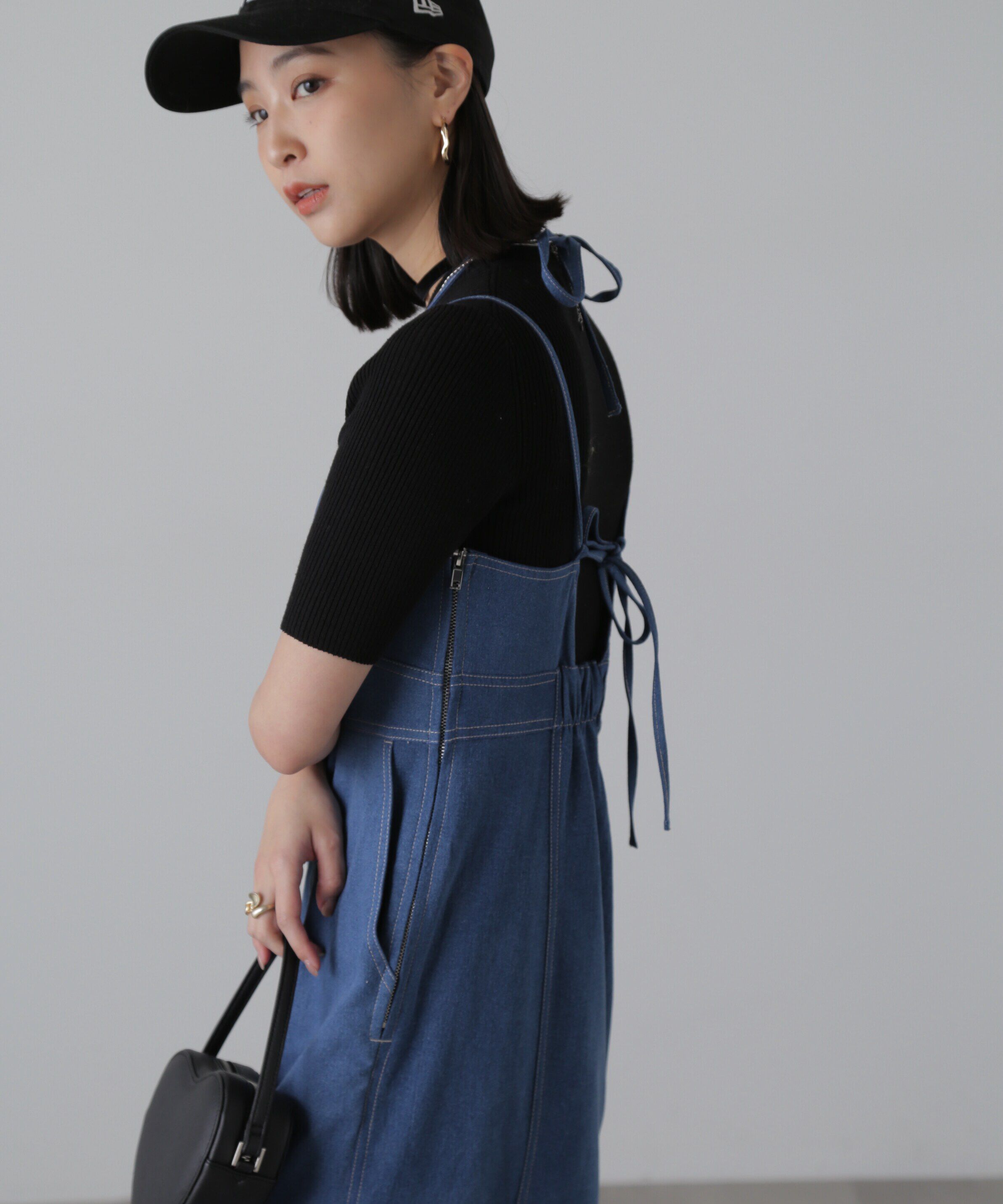  「ライトオンスデニムマーメイドキャミワンピース」|ワンピース|