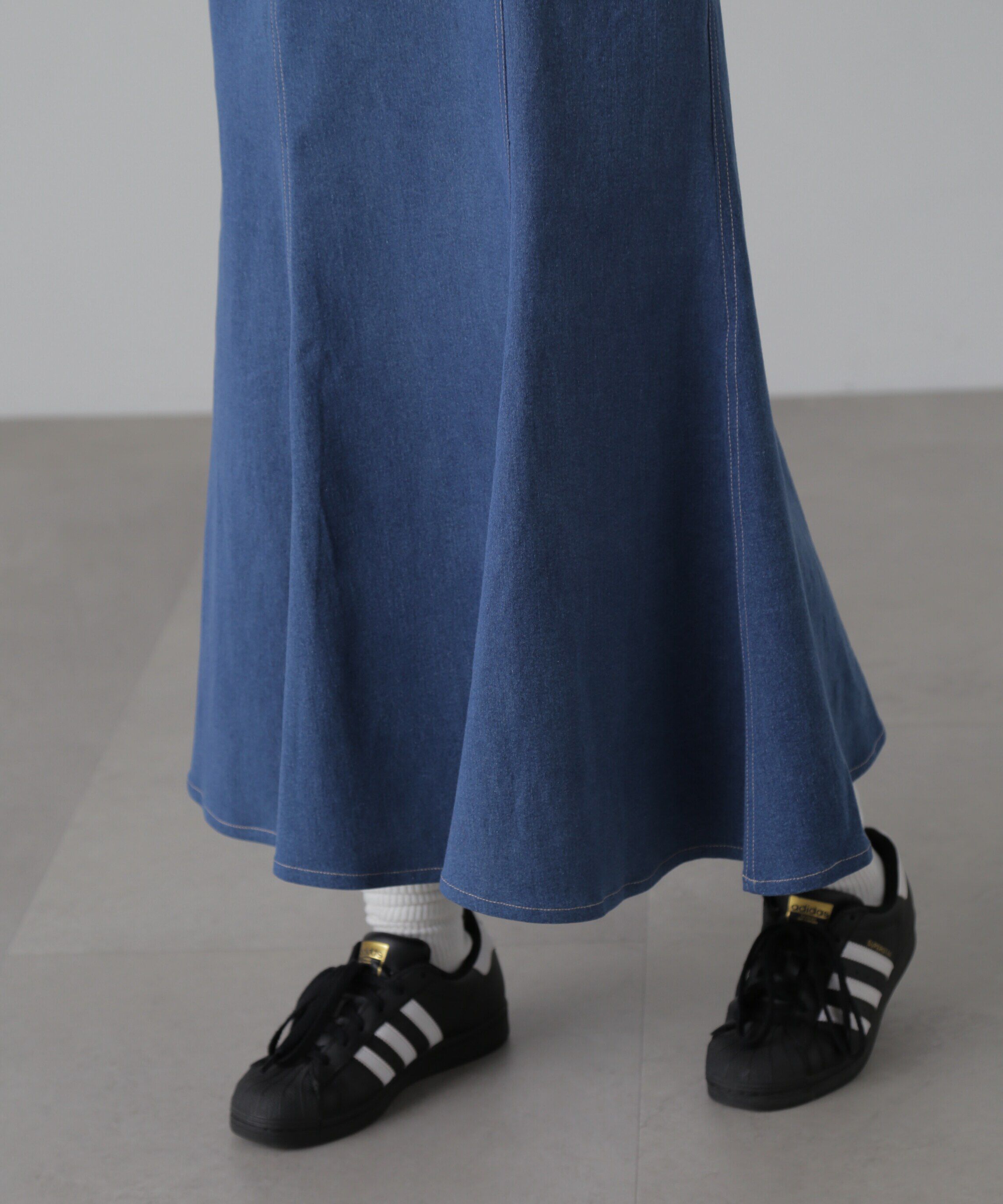  「ライトオンスデニムマーメイドキャミワンピース」|ワンピース|