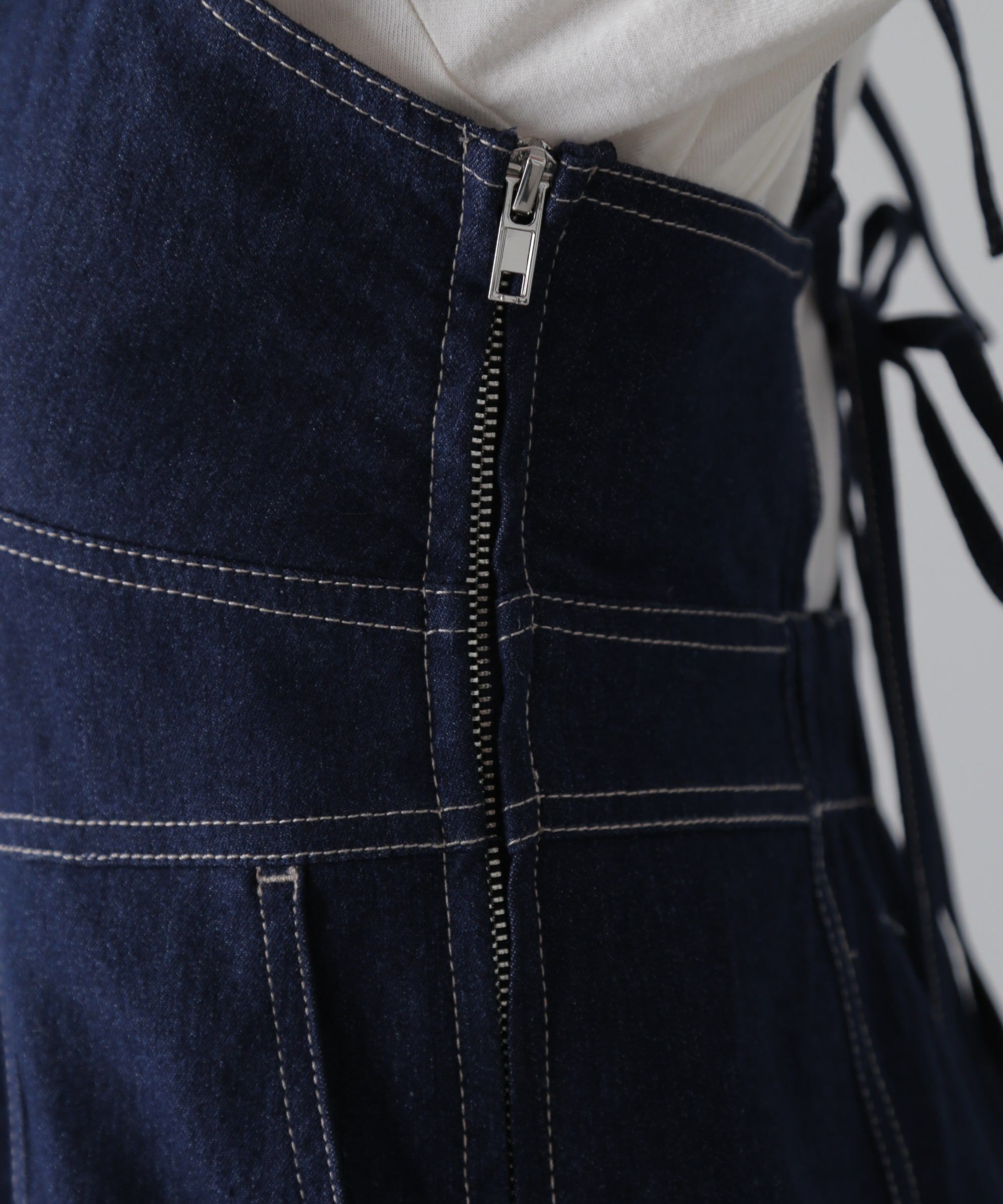  「ライトオンスデニムマーメイドキャミワンピース」|ワンピース|