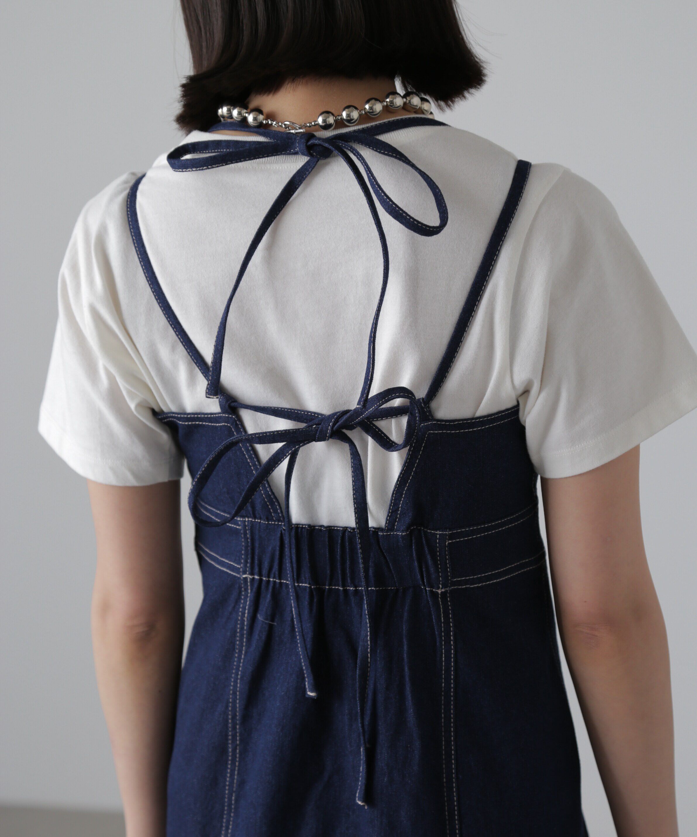  「ライトオンスデニムマーメイドキャミワンピース」|ワンピース|