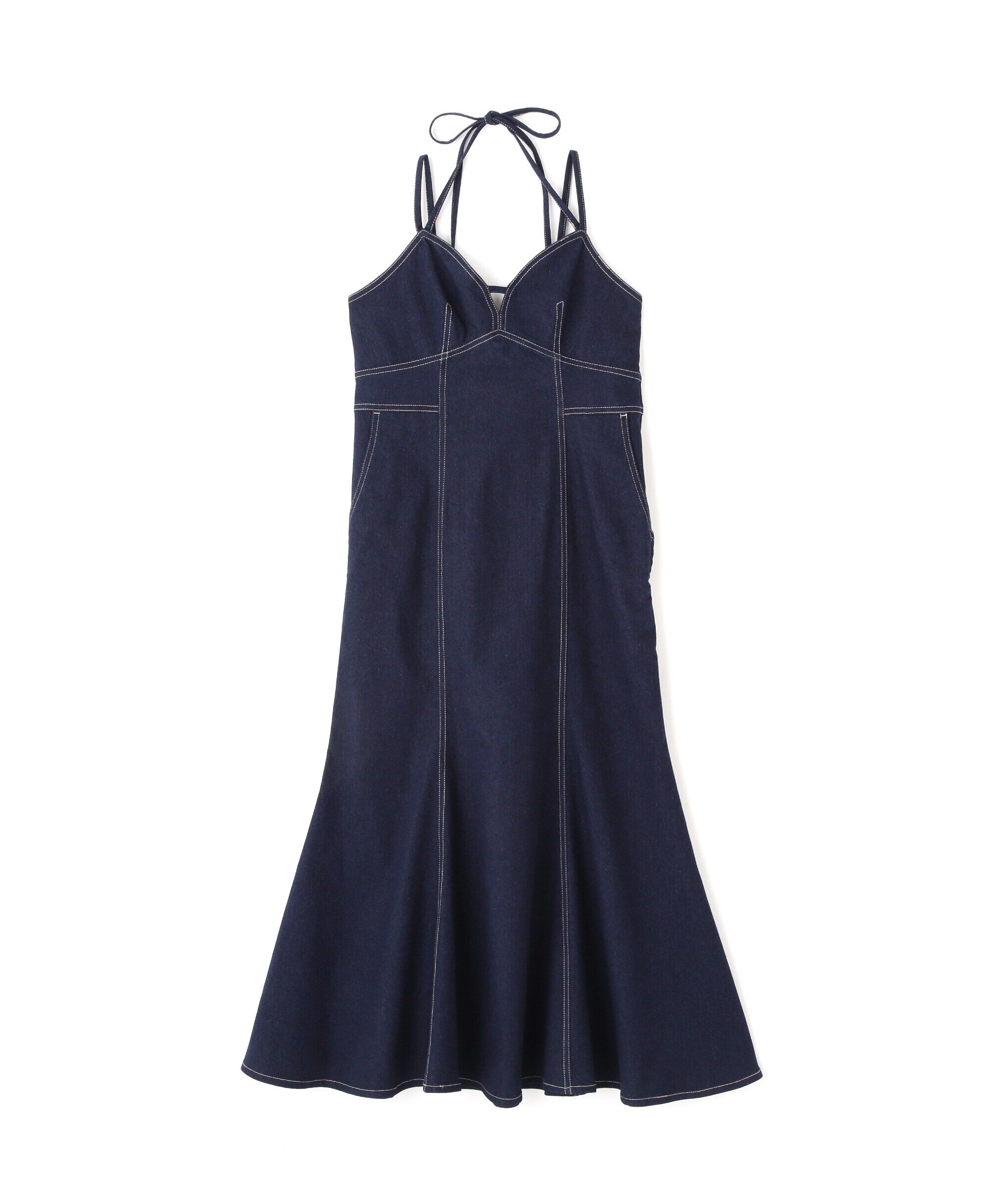  「ライトオンスデニムマーメイドキャミワンピース」|ワンピース|