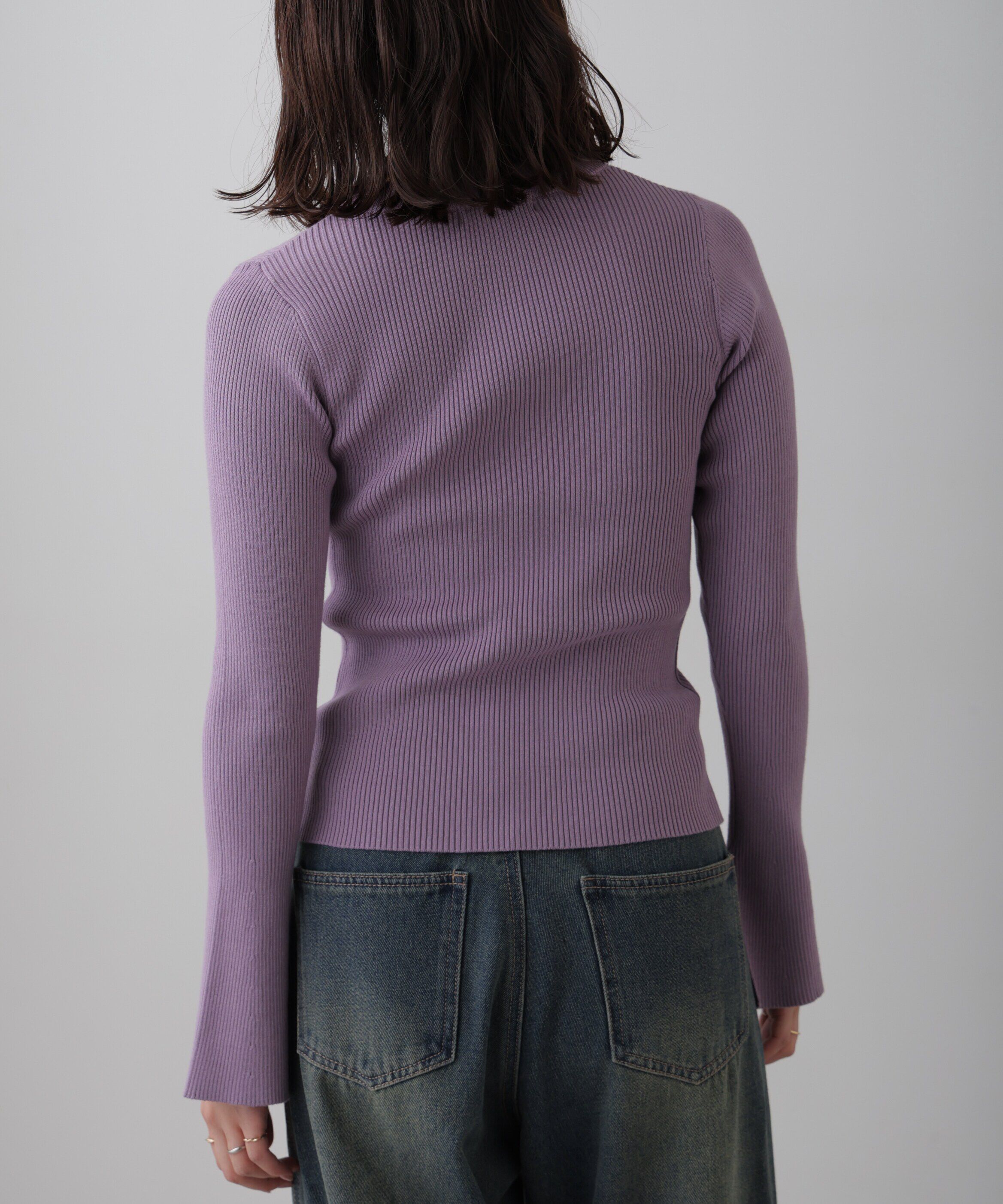  「〈洗える〉マシンウォッシャブルクルーネックニット」|ニット・セーター|