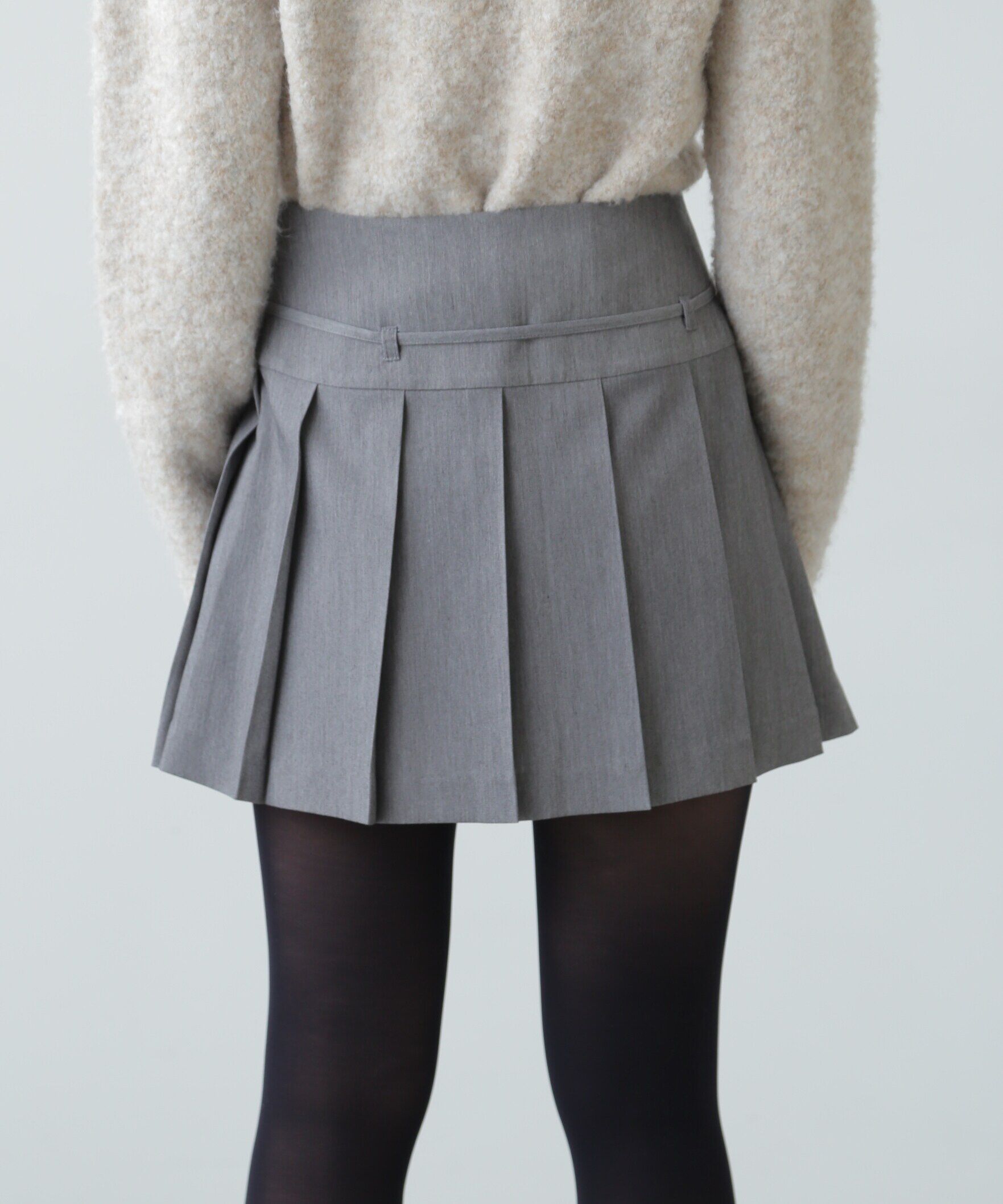  「ラッププリーツミニスカート」|スカート|