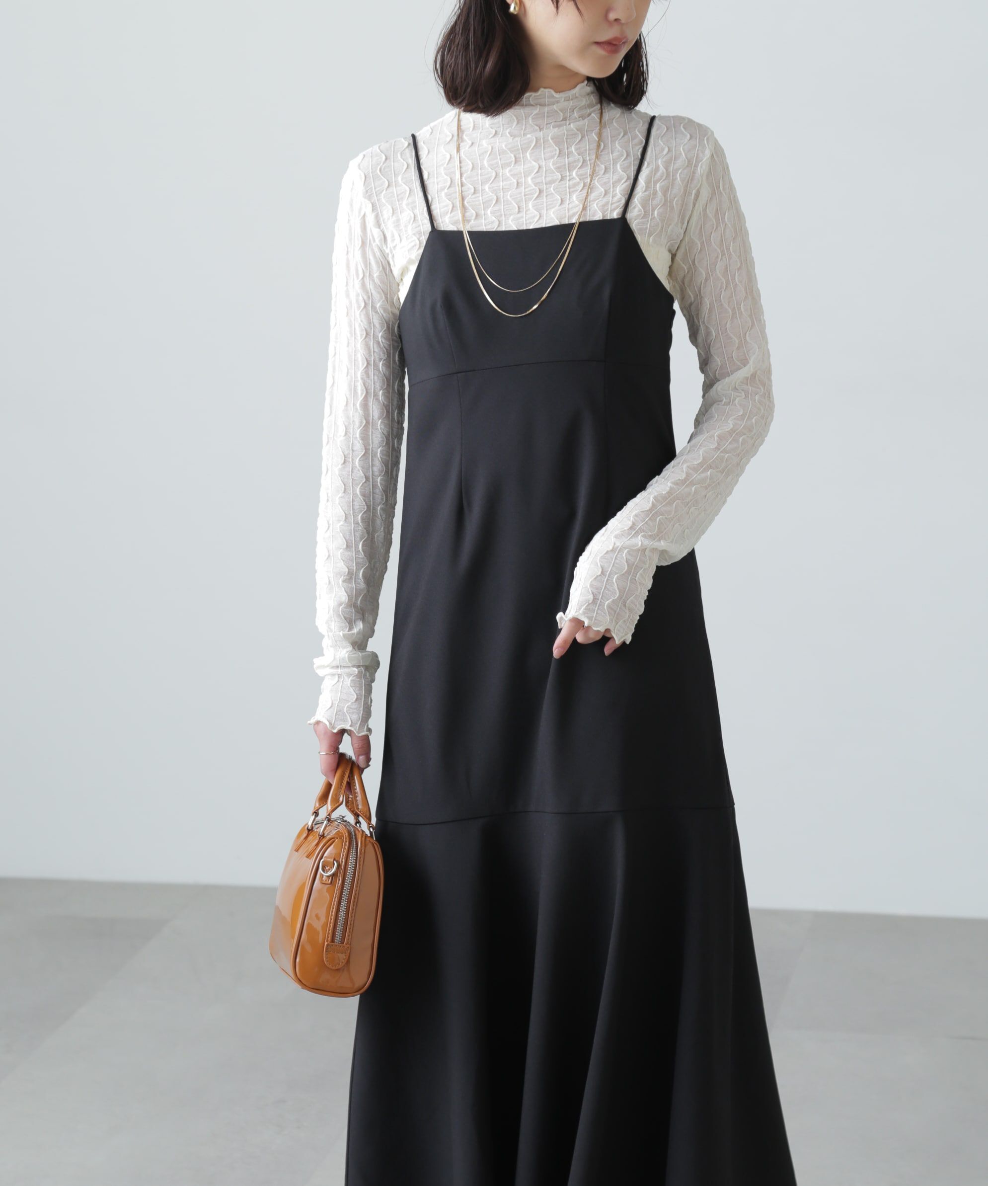  「2ストラップマーメイドキャミワンピース」|ワンピース|